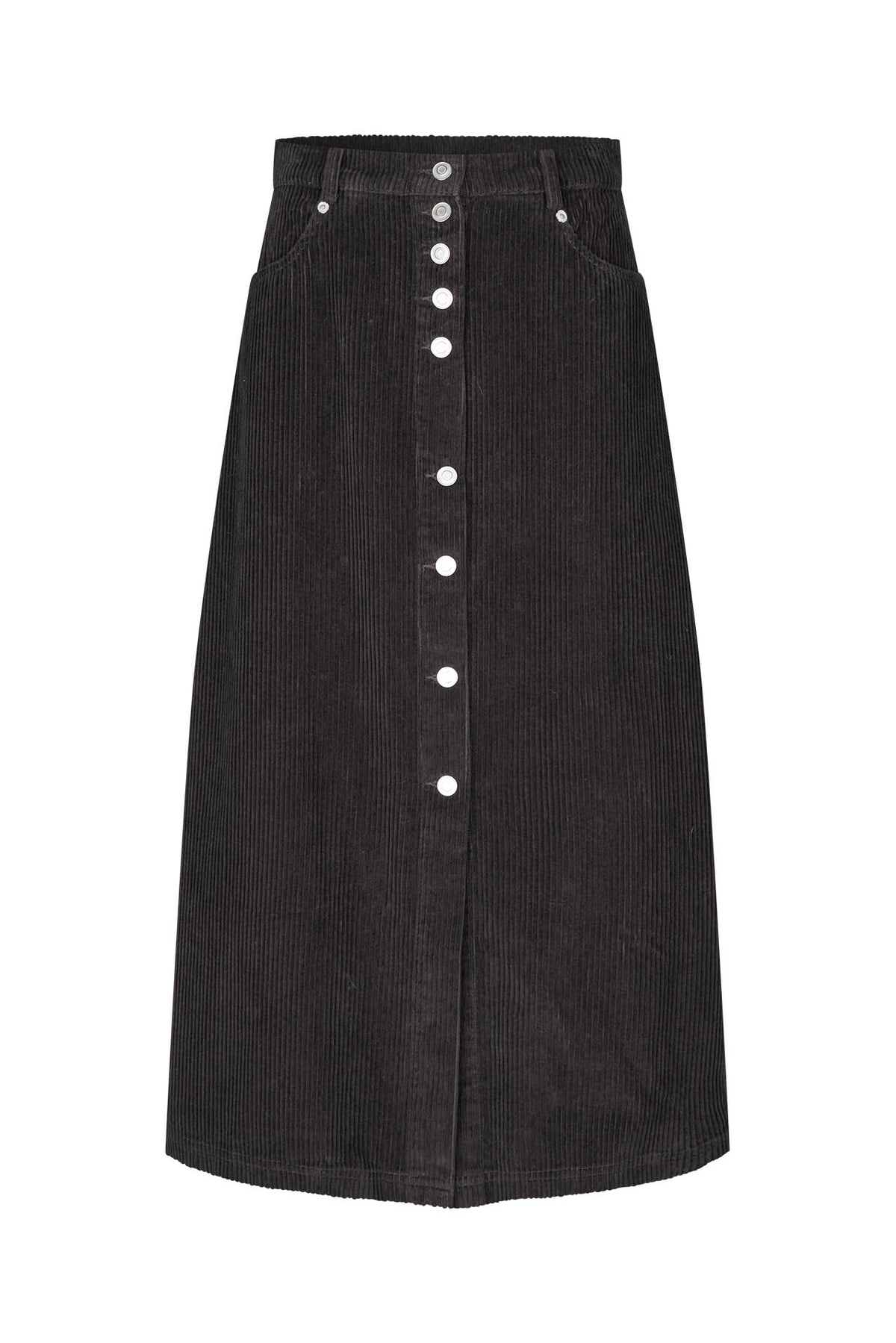 Lollys Laundry UnaLL Maxi Röcke Skirt Dunkelbraun