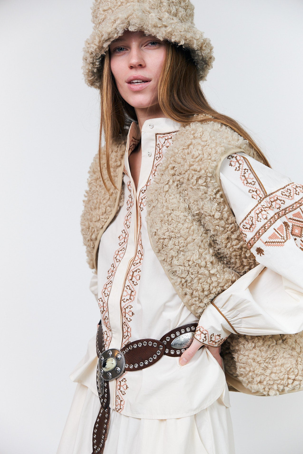 Lollys Laundry VadaLL Weste Vest Sand