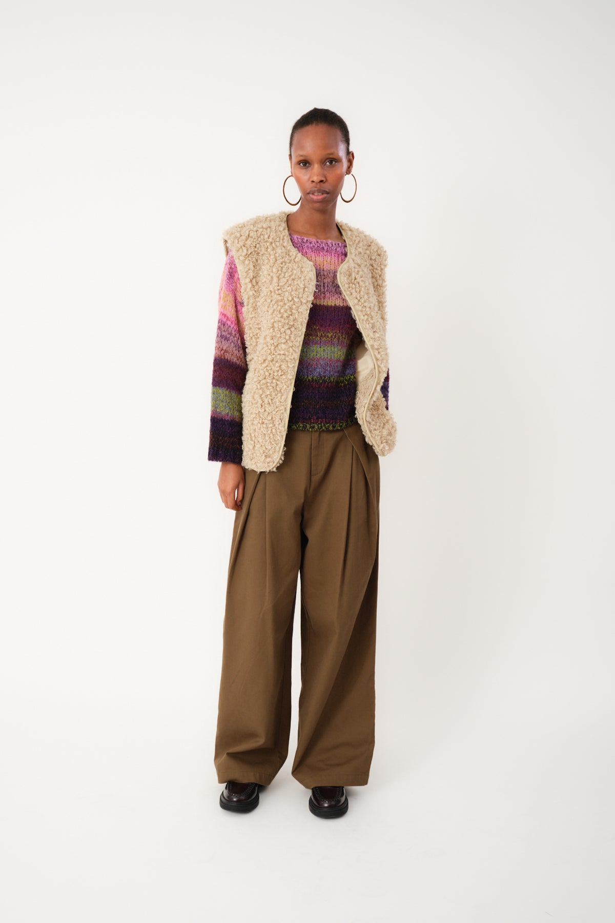Lollys Laundry VadaLL Weste Vest Sand