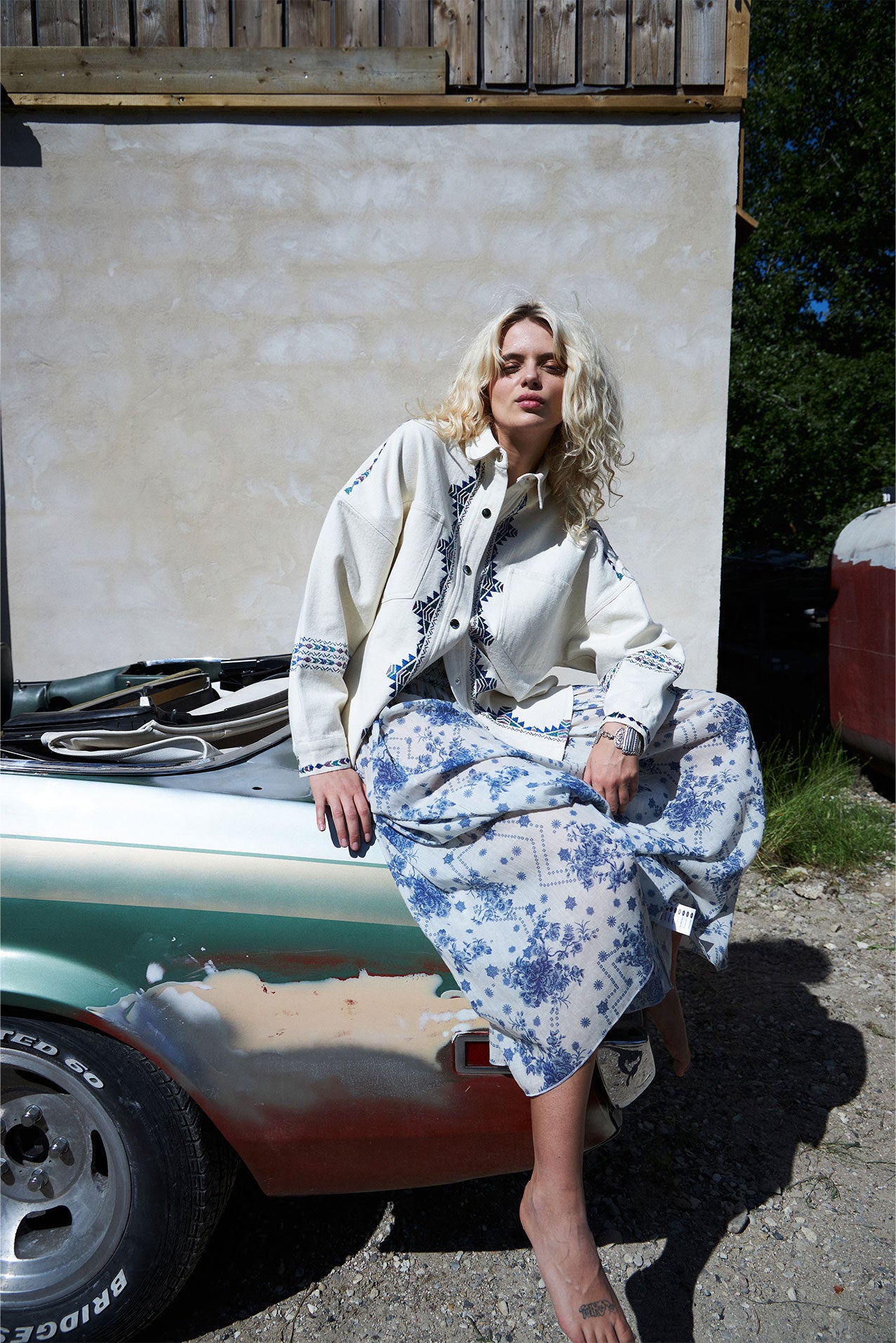 VeidaLL Hemdbluse - Creme