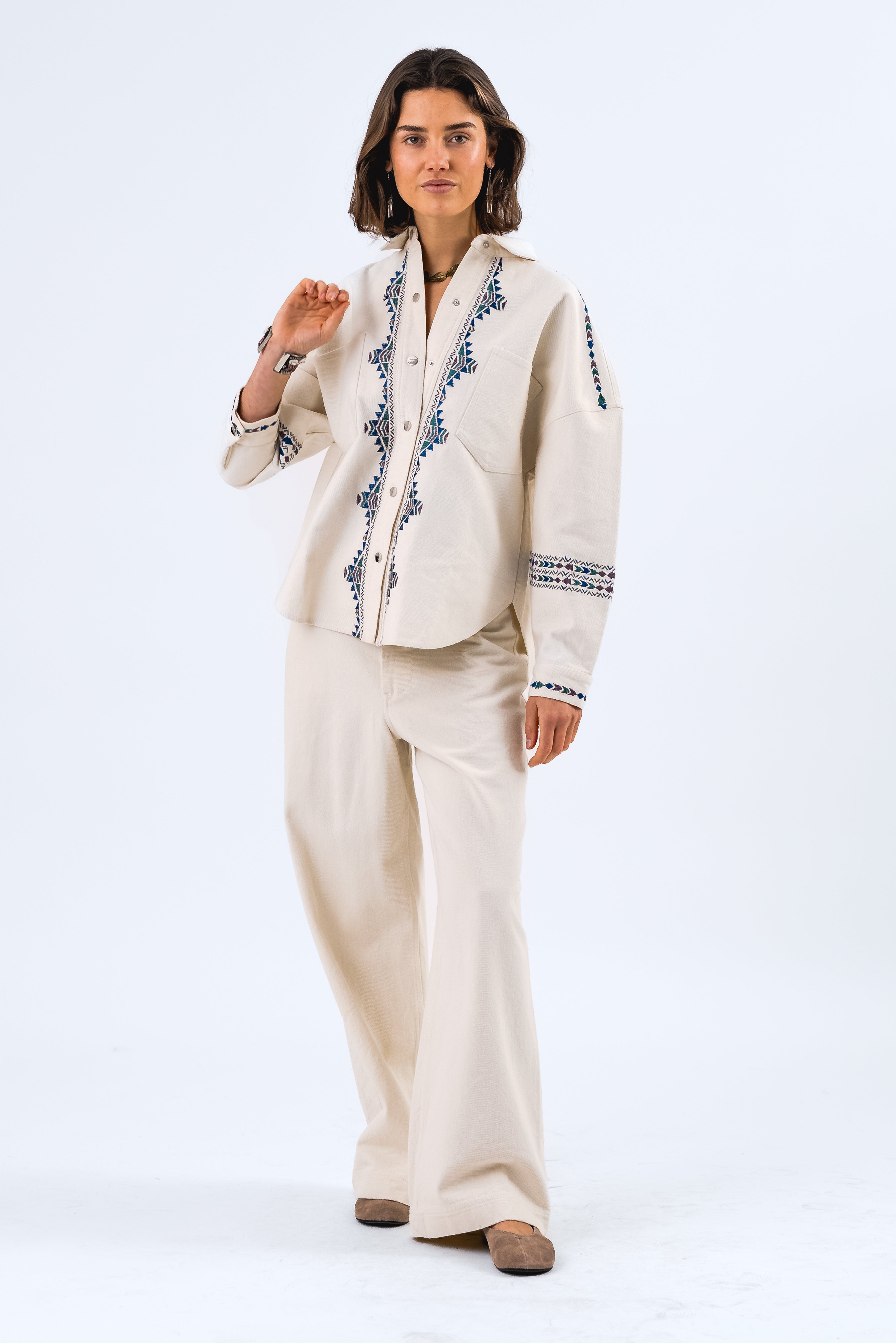 VeidaLL Hemdbluse - Creme