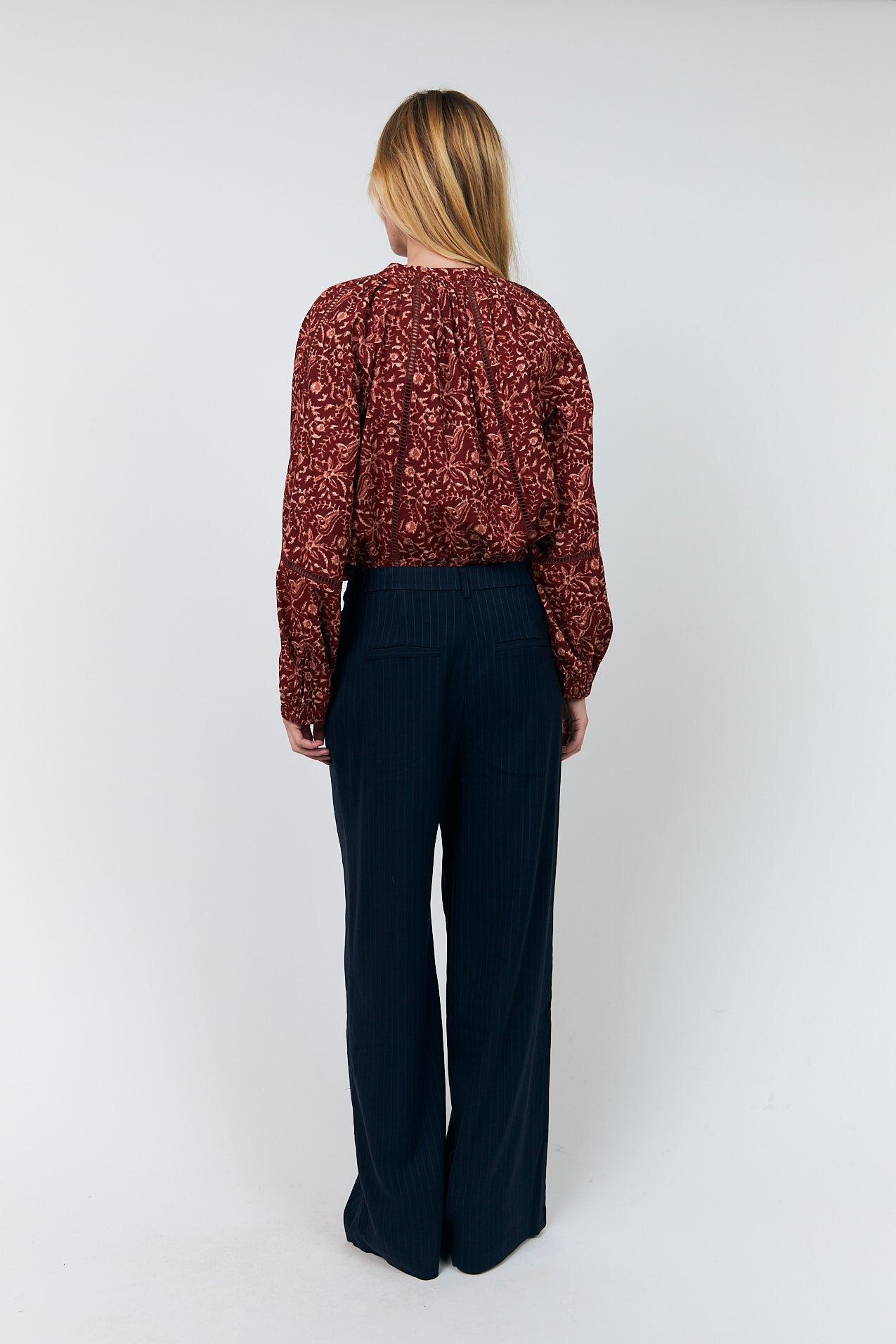 Lollys Laundry VeroLL Bluse Shirt Rostbraun