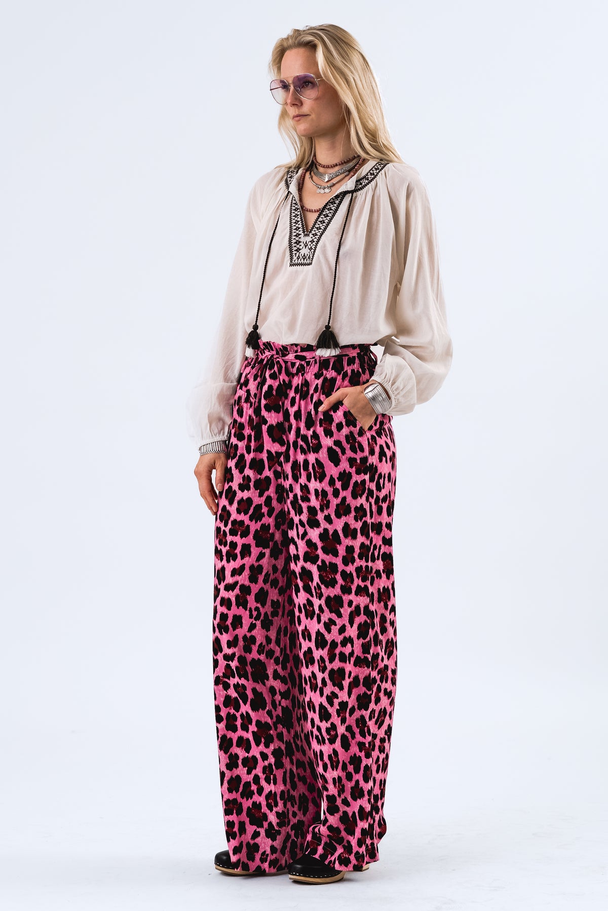 Lollys Laundry VickyLL Hose Pants Neon pink
