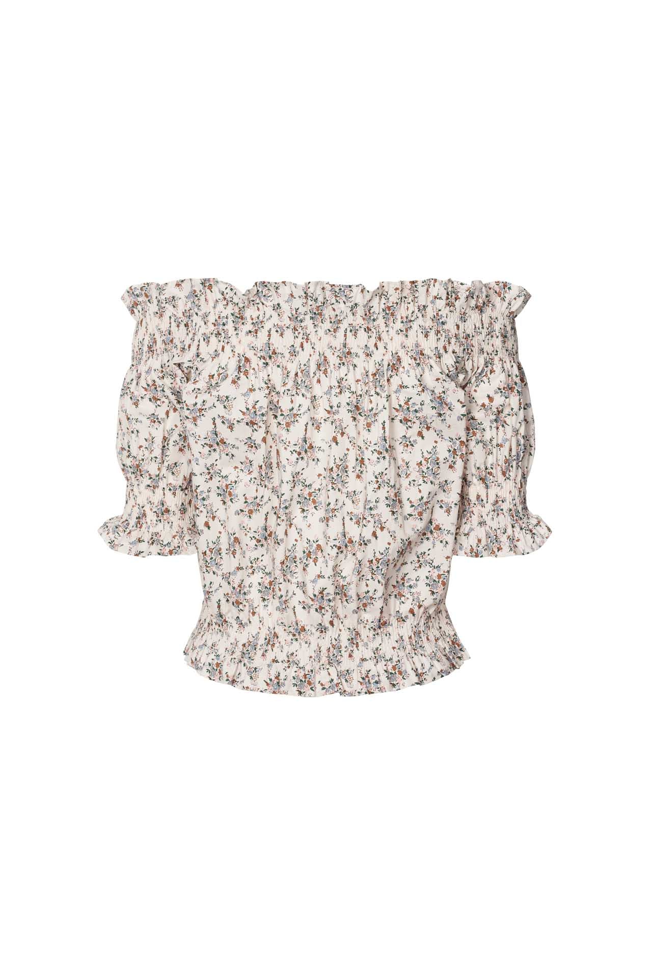 Wells Crop Top - Flower Print