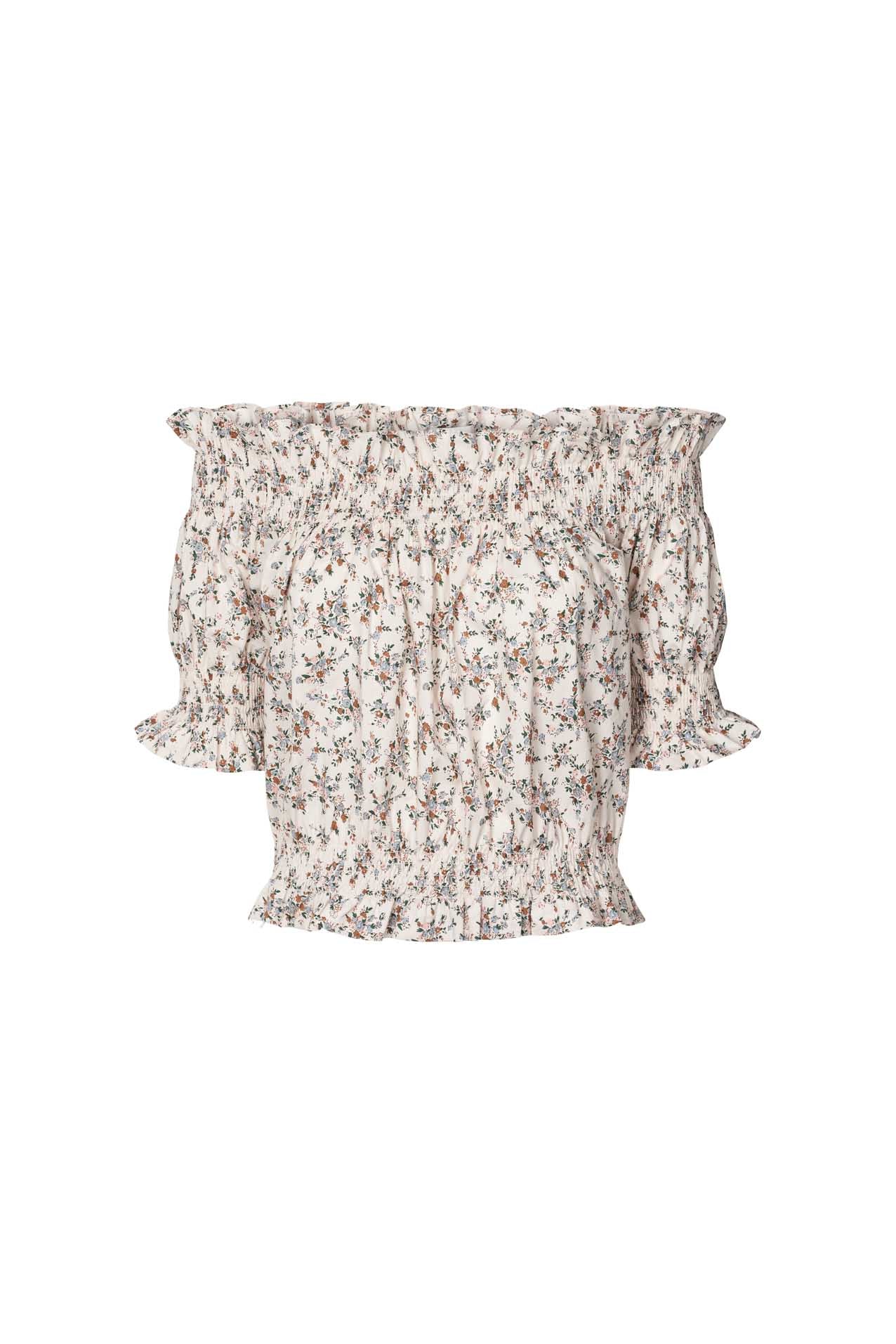 Wells Crop Top - Flower Print
