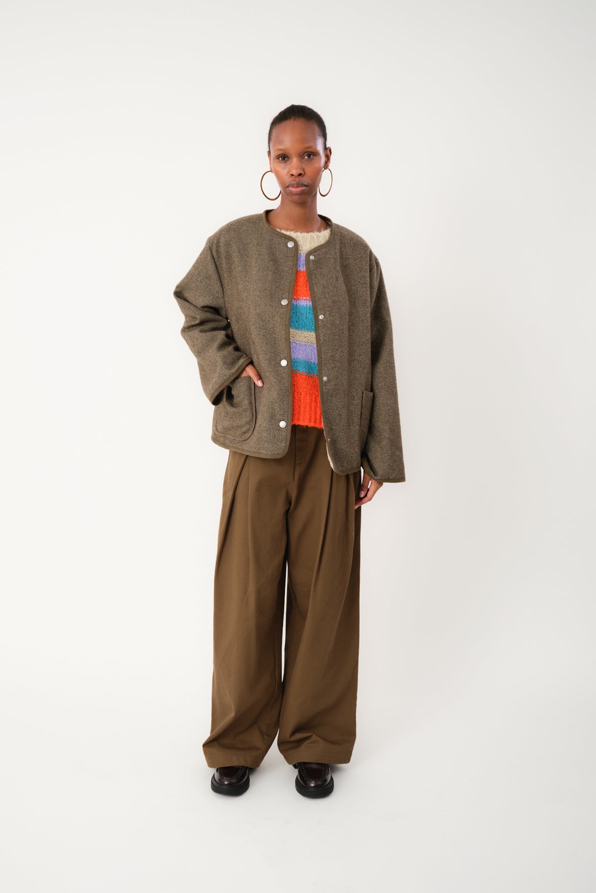 Lollys Laundry YarraLL Jacke Outerwear Dunkelbraun