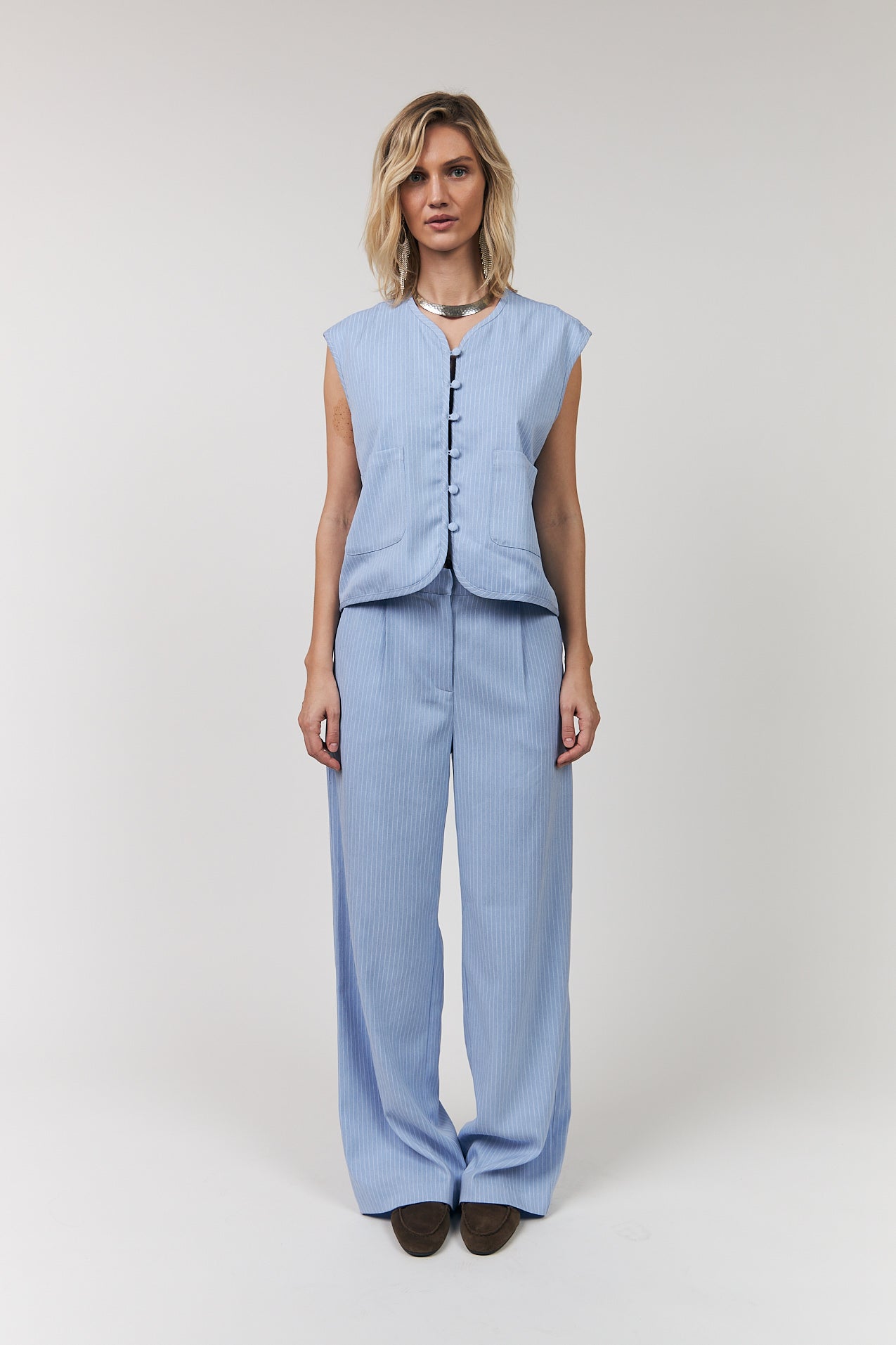 AbbeyLL Weste - Light Blue