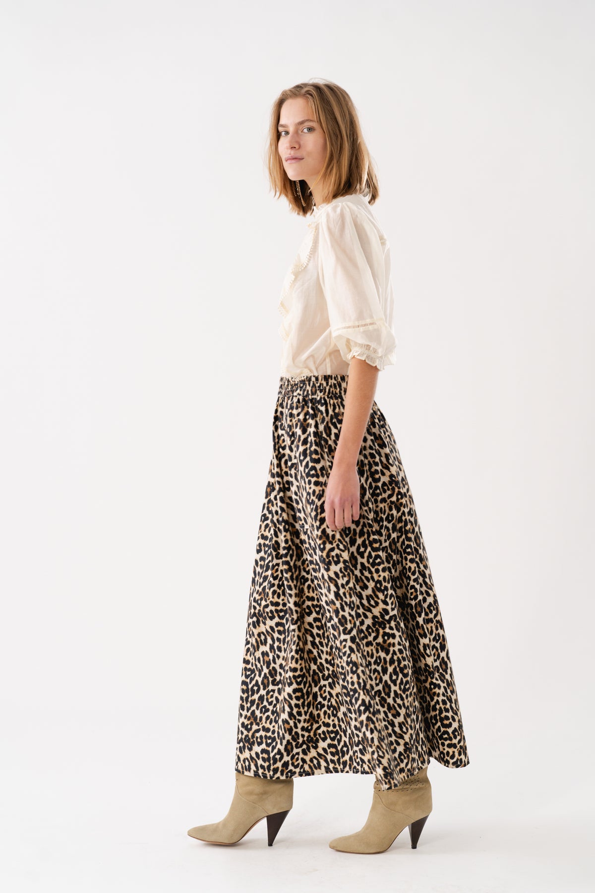 Lollys Laundry AkaneLL Maxi Rock Skirt Leopardenmuster