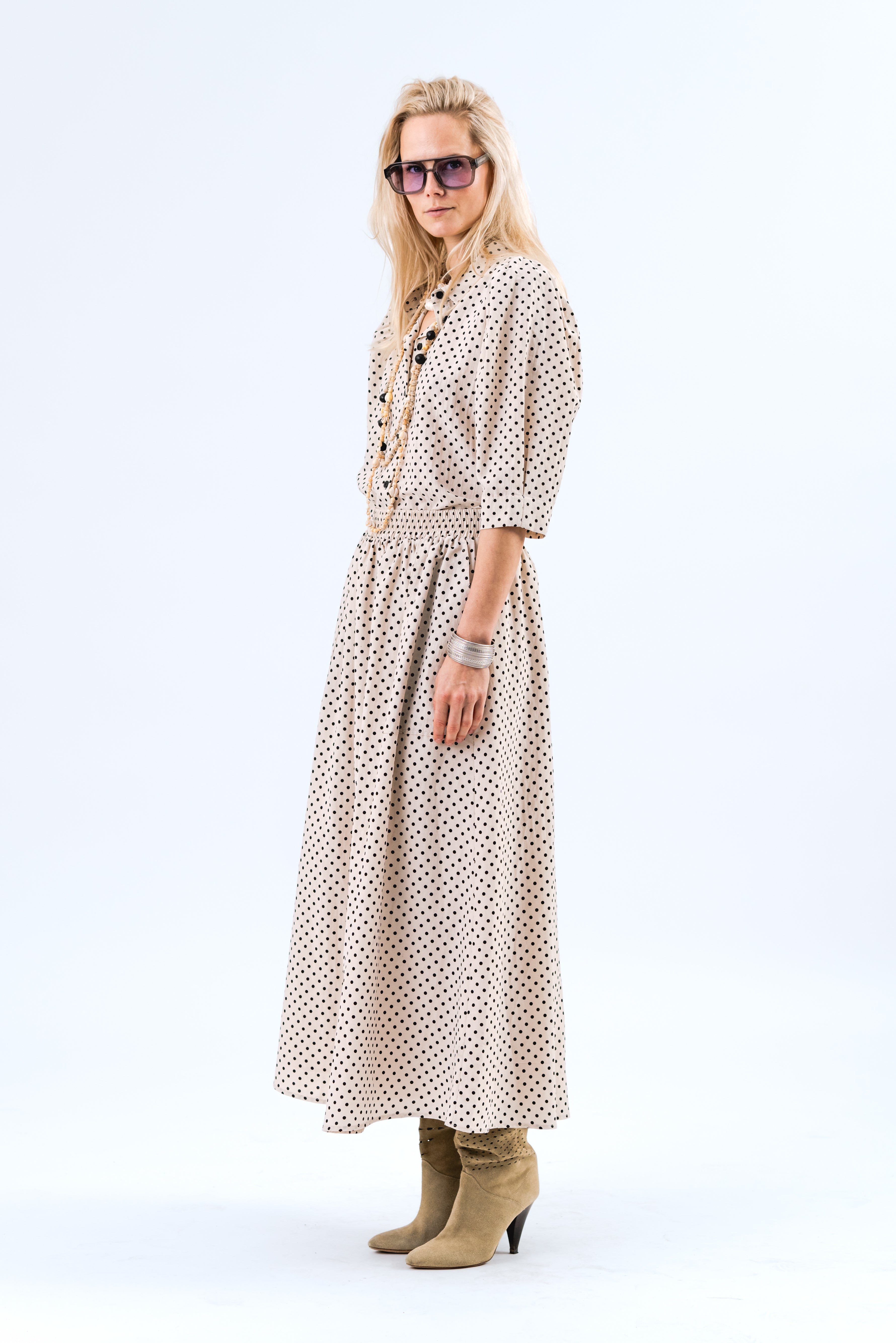 Lollys Laundry AkaneLL Maxi Rock Skirt 02 Creme