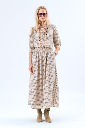 Lollys Laundry AkaneLL Maxi Rock Skirt 02 Creme