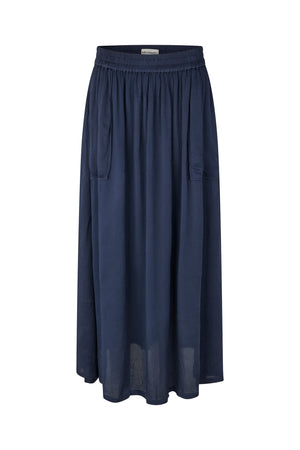 Lollys Laundry AkaneLL Maxi Rock Skirt Dunkelblau