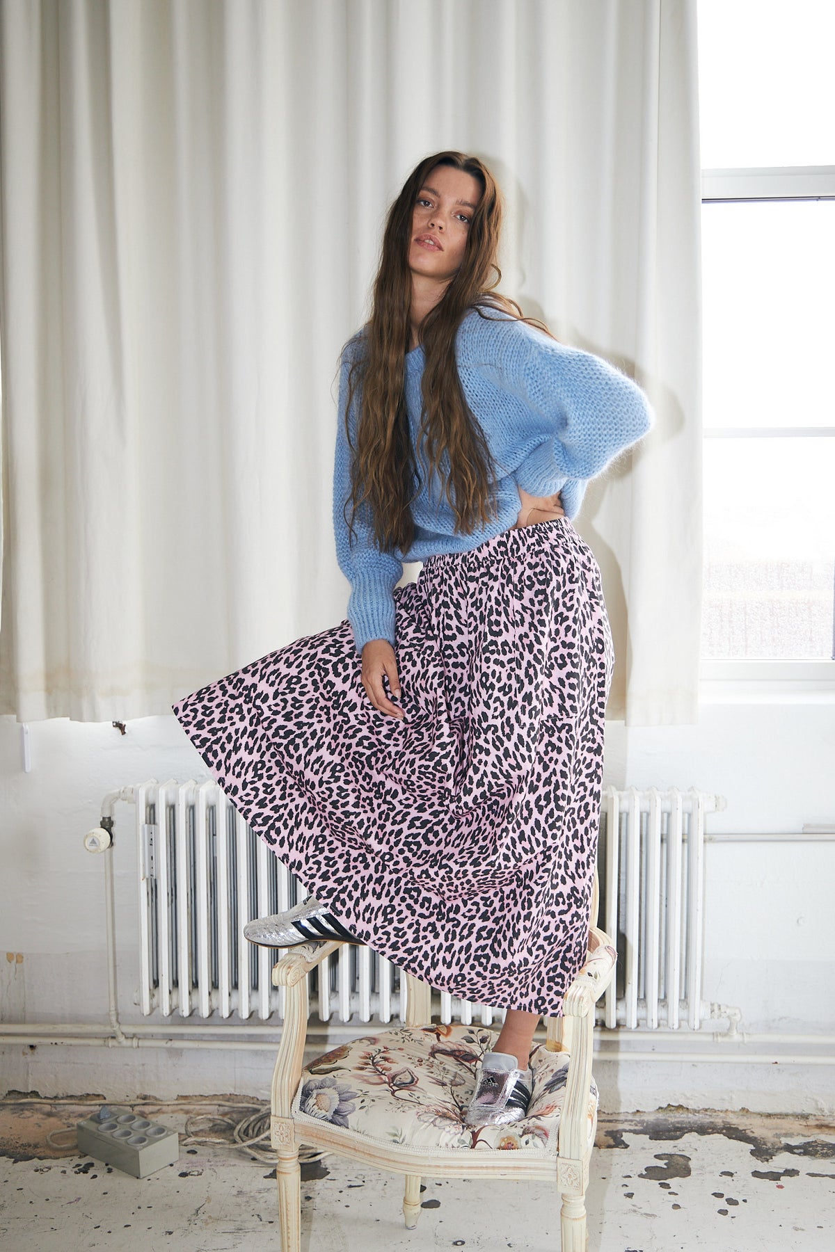 Lollys Laundry AkaneLL Maxi Rock Skirt Rosa