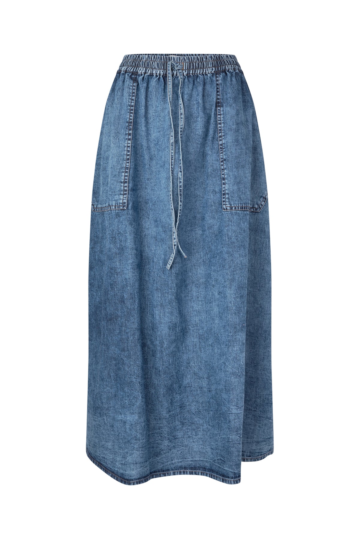 Lollys Laundry AkaneLL Maxi Röcke Skirt Blaues Denim