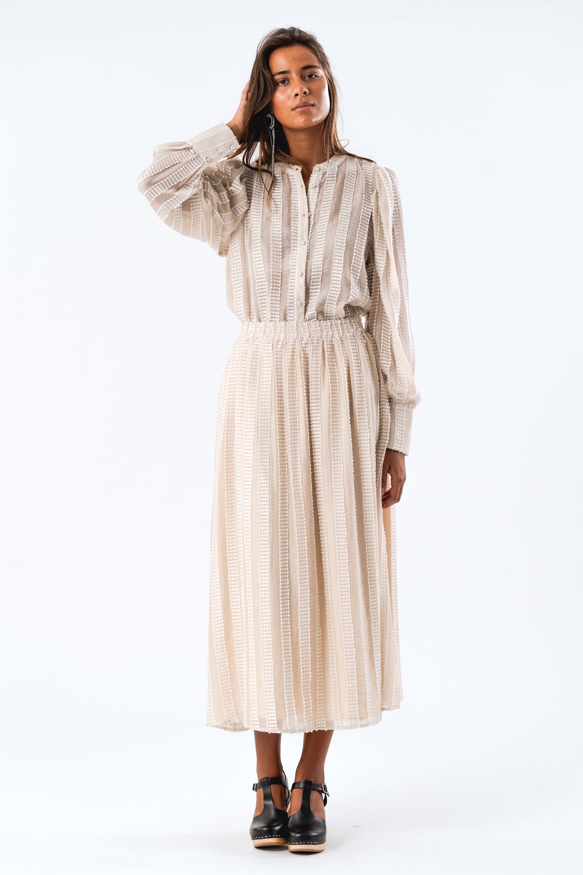 Lollys Laundry AkaneLL Maxi Skirt Skirt Creme