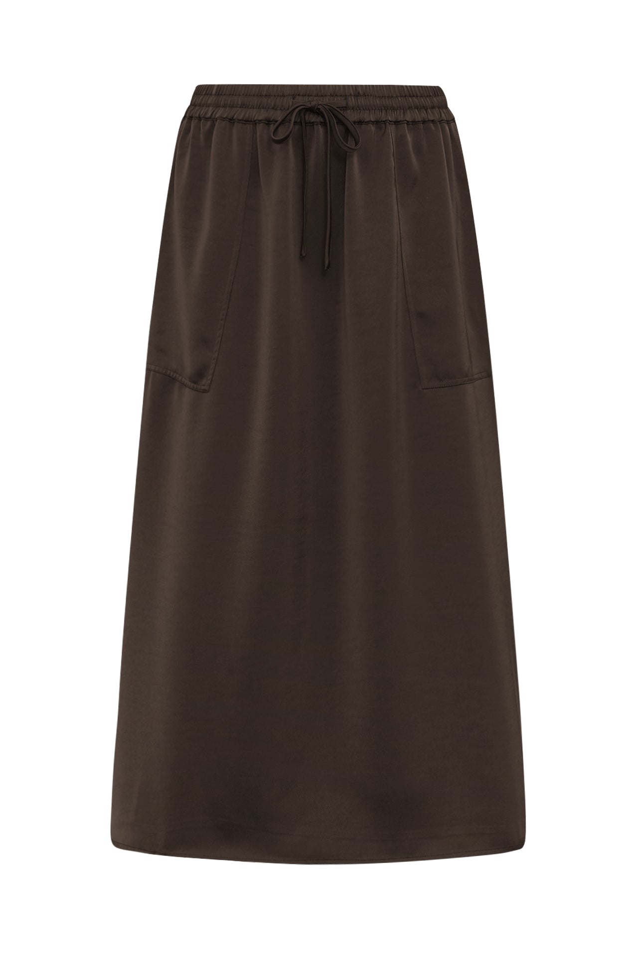 Lollys Laundry AkaneLL Midi Rock Skirt Dunkelbraun