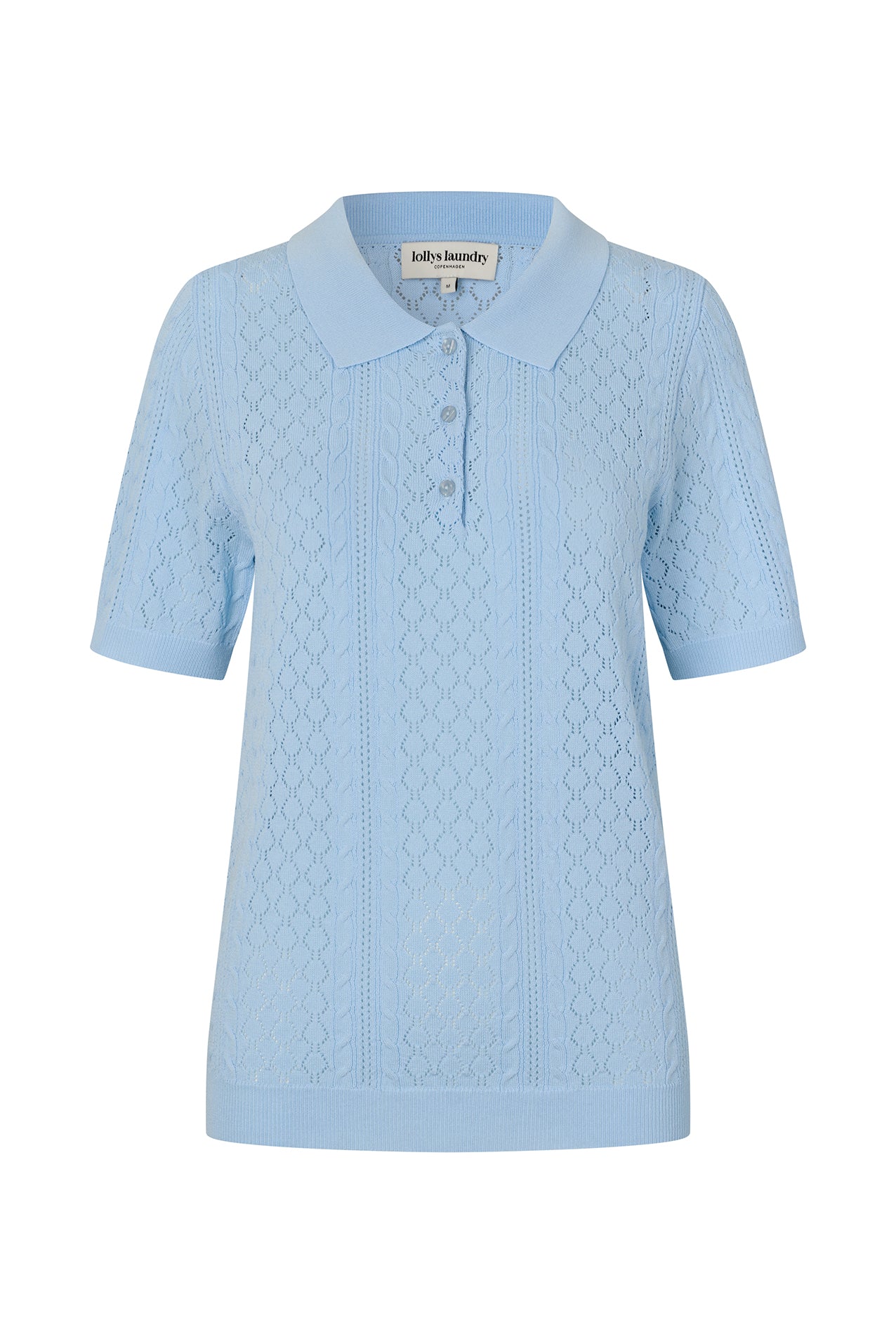 AlaiaLL Strickpolo - Hellblau