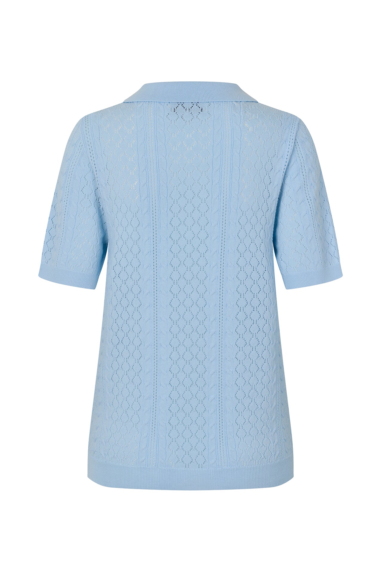 AlaiaLL Strickpolo - Hellblau