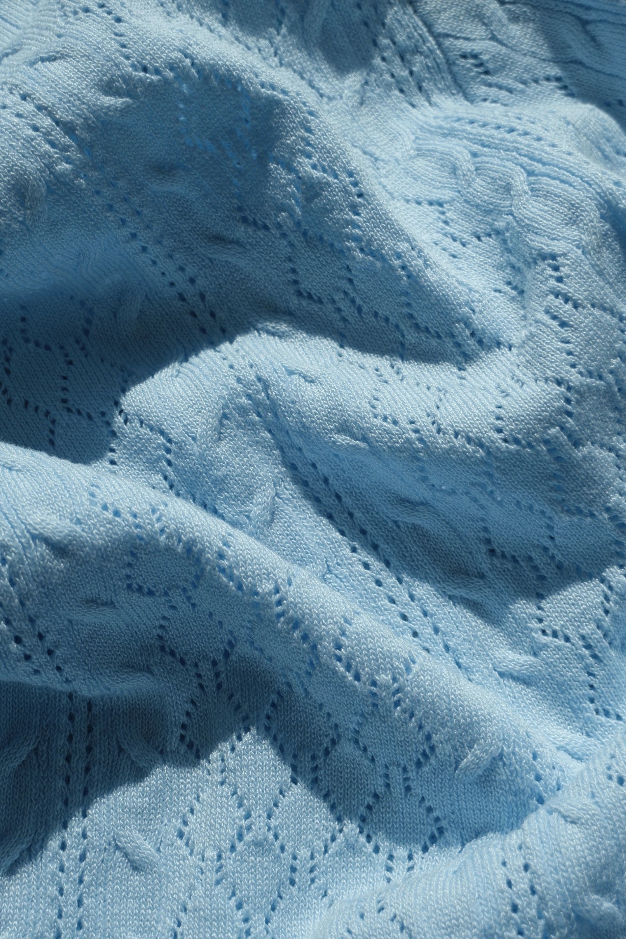 AlaiaLL Strickpolo - Hellblau