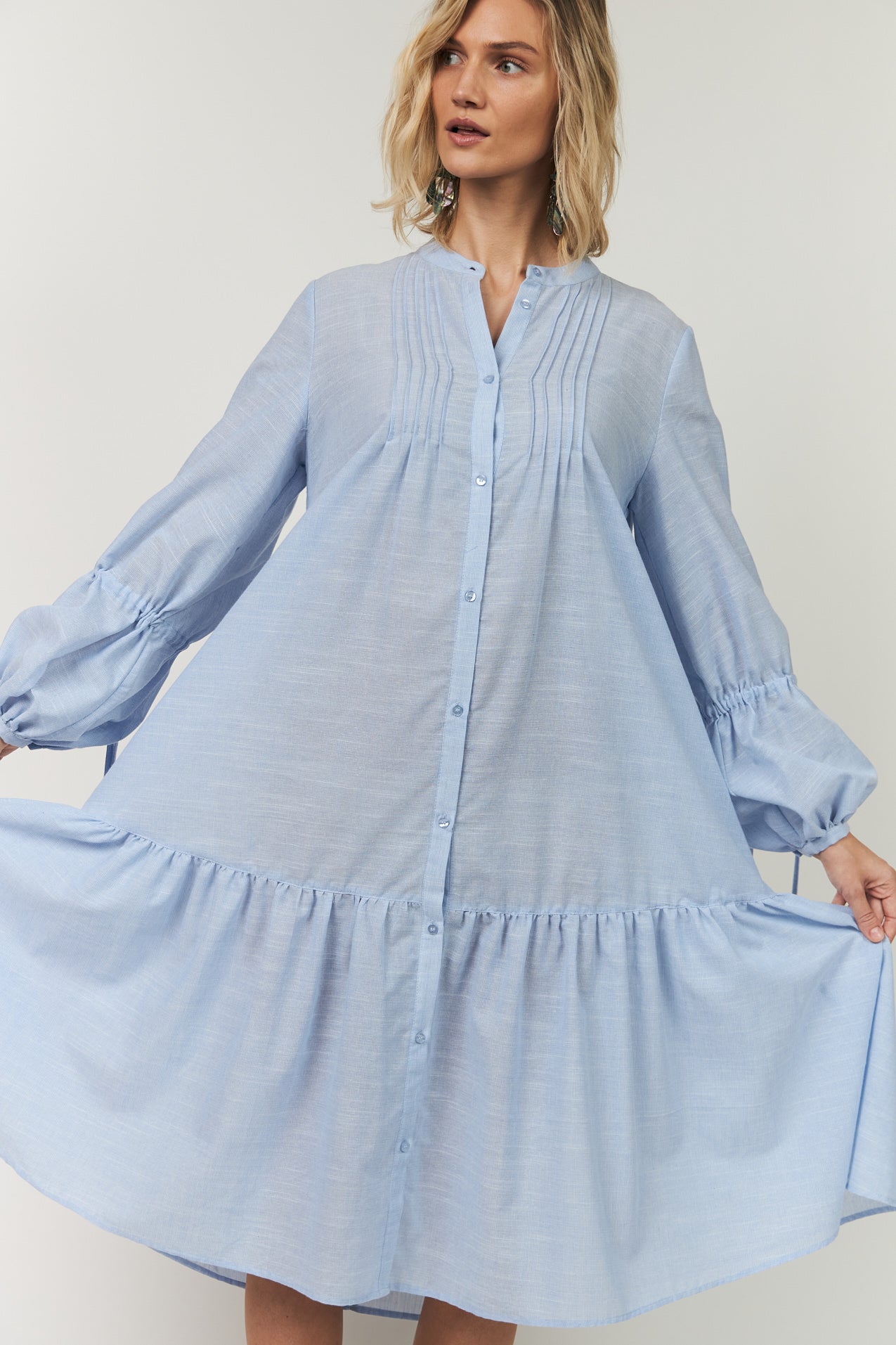 Lollys Laundry AlannaLL Maxi Kleid Dress 22 Light Blue