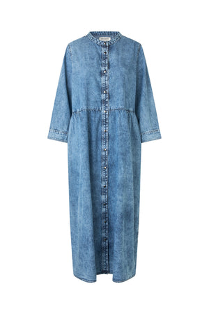 Lollys Laundry AliyaLL Maxi Kleid Dress Blaues Denim