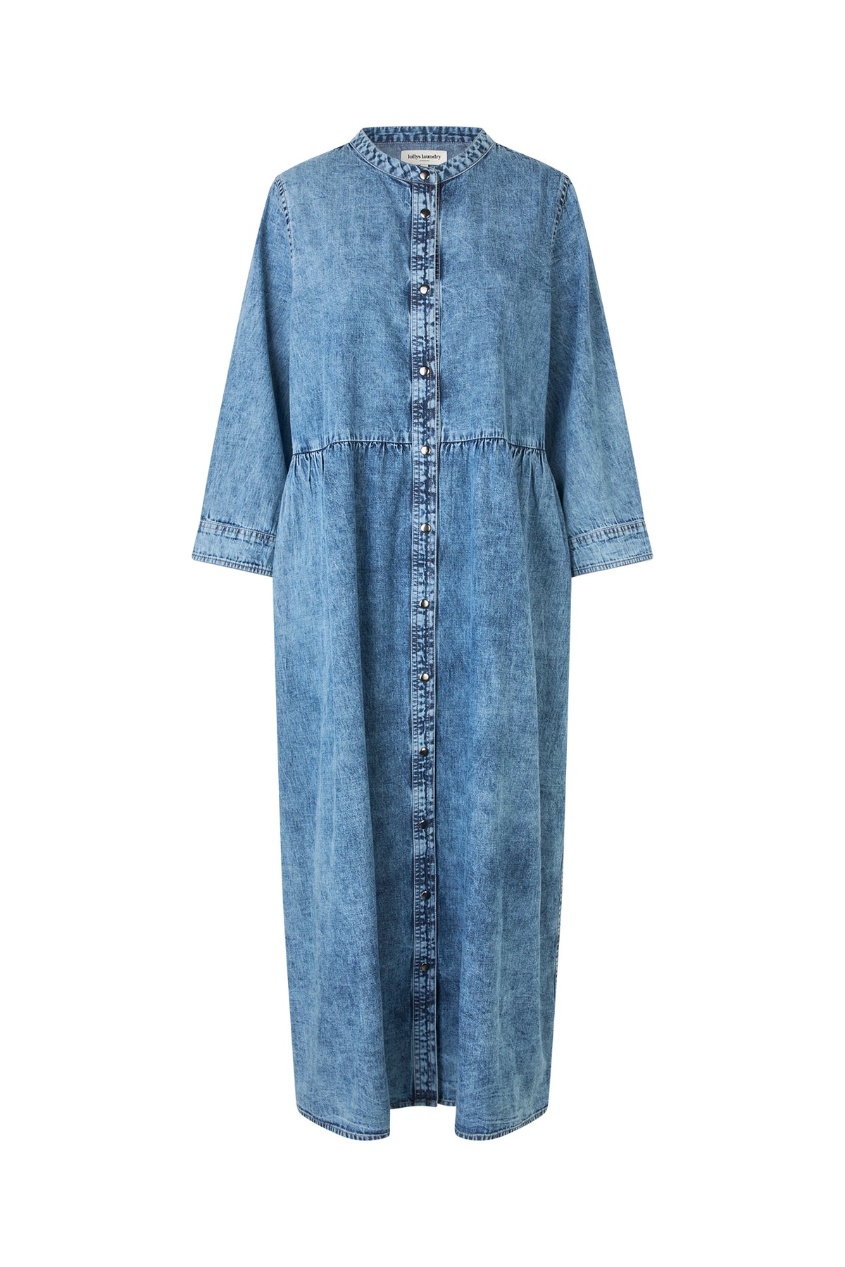 Lollys Laundry AliyaLL Maxi Kleid Dress Blaues Denim