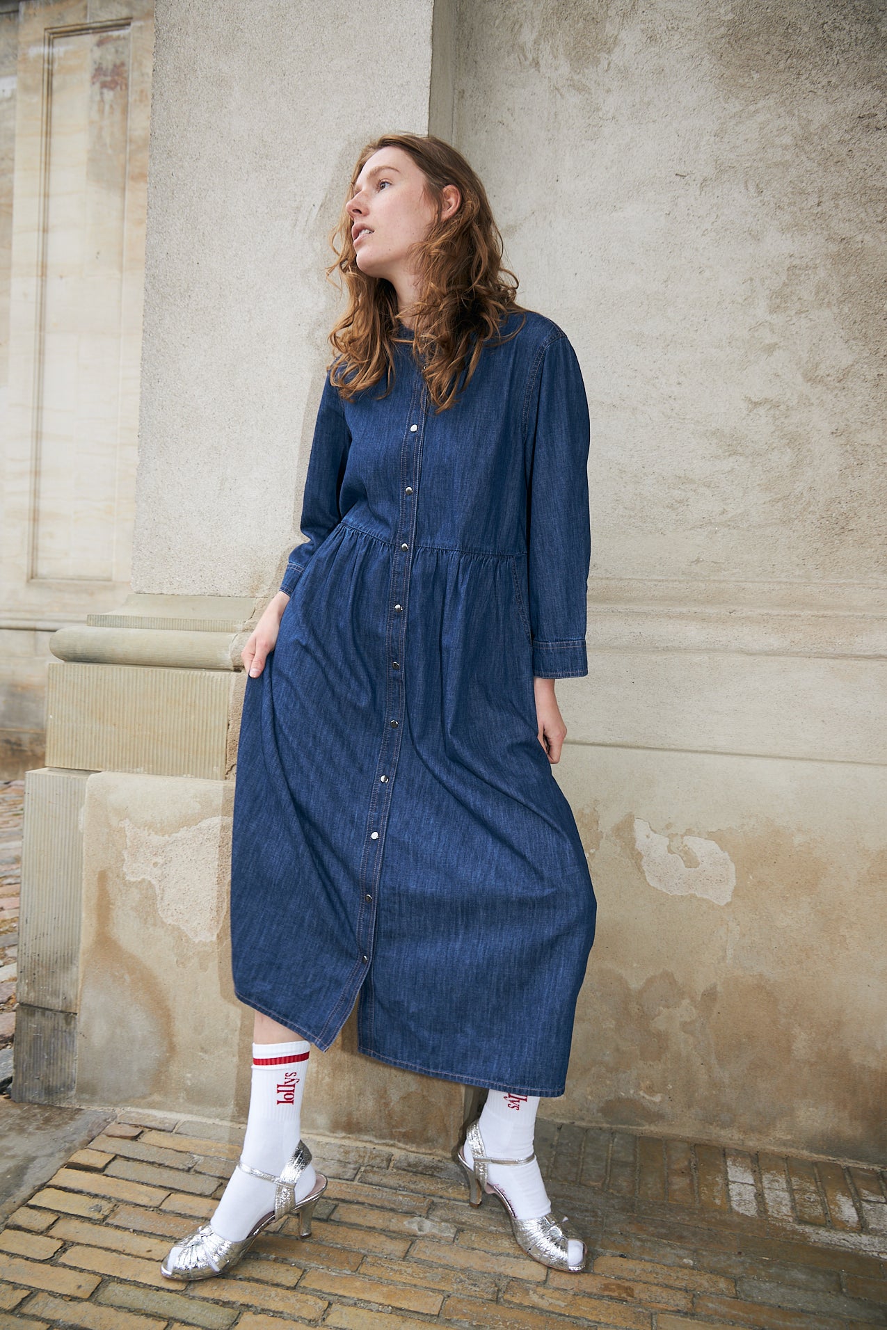Lollys Laundry AliyaLL Maxi Kleid Dress Dunkelblau