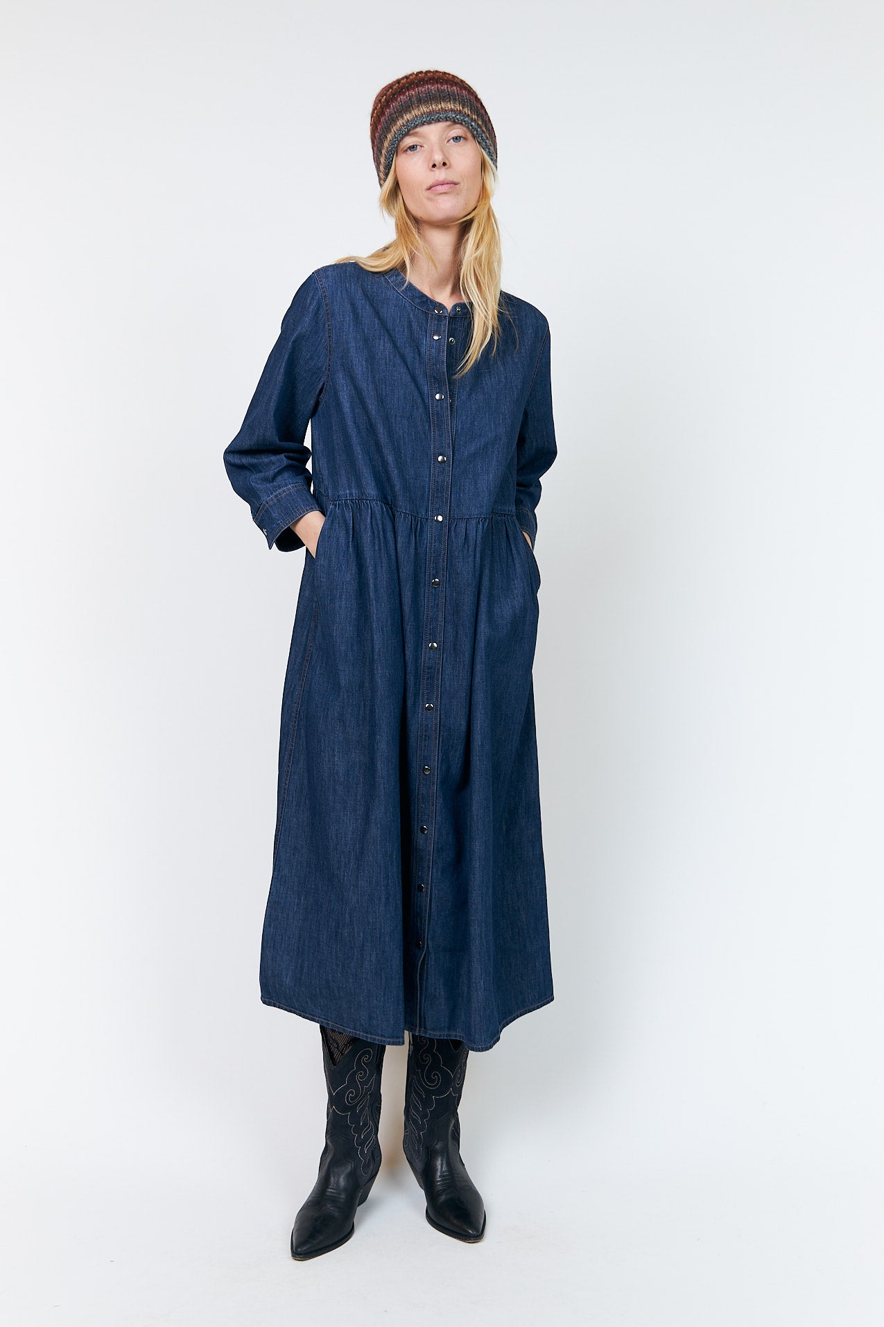 Lollys Laundry AliyaLL Maxi Kleid Dress Dunkelblau