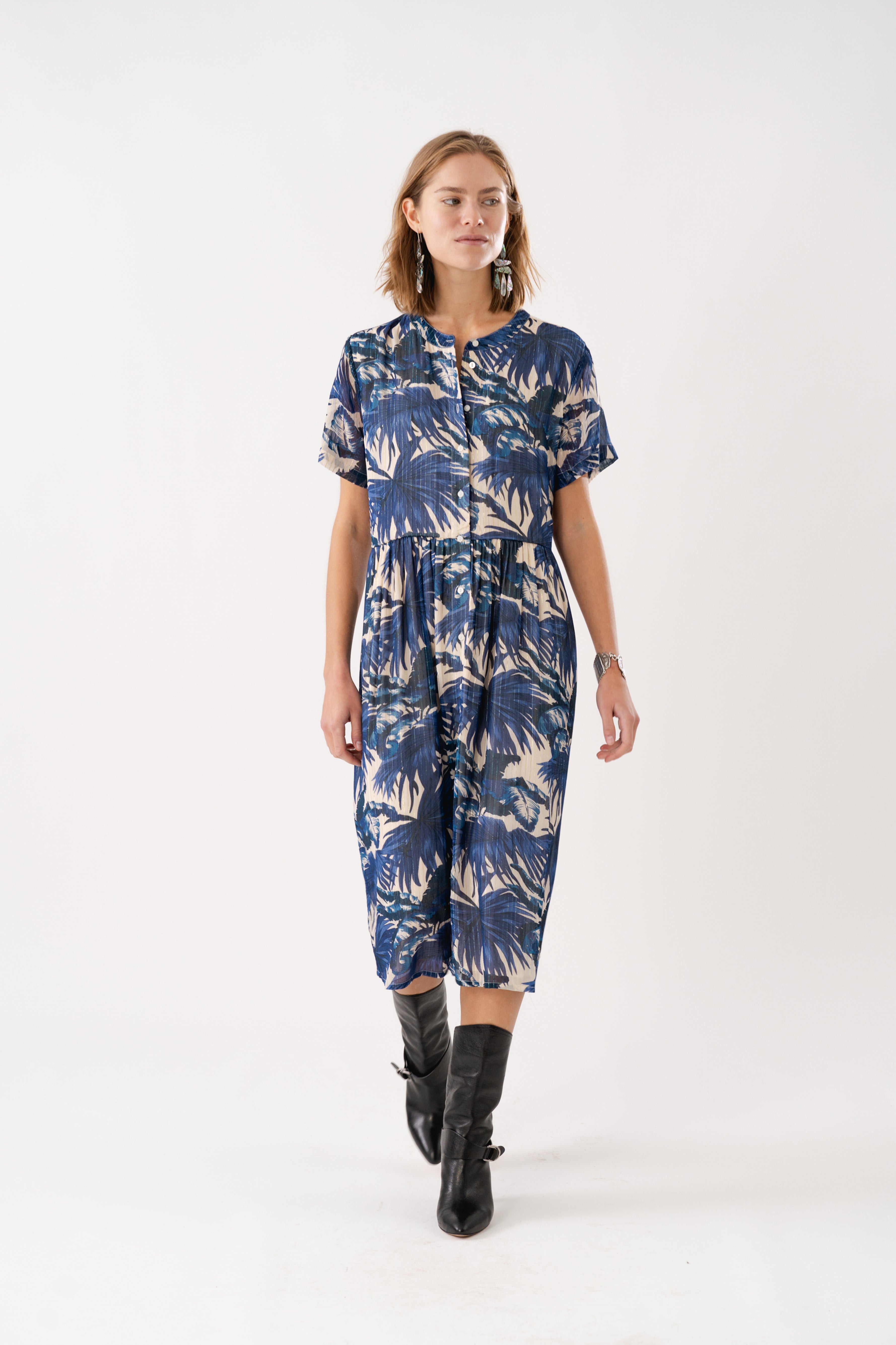 Lollys Laundry AliyaLL Midi Dress SS Dress 20 Blue