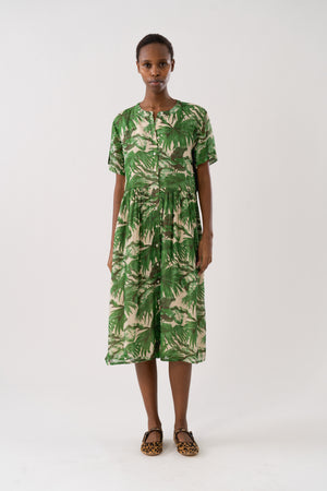 Lollys Laundry AliyaLL Midi Dress SS Dress 40 Green