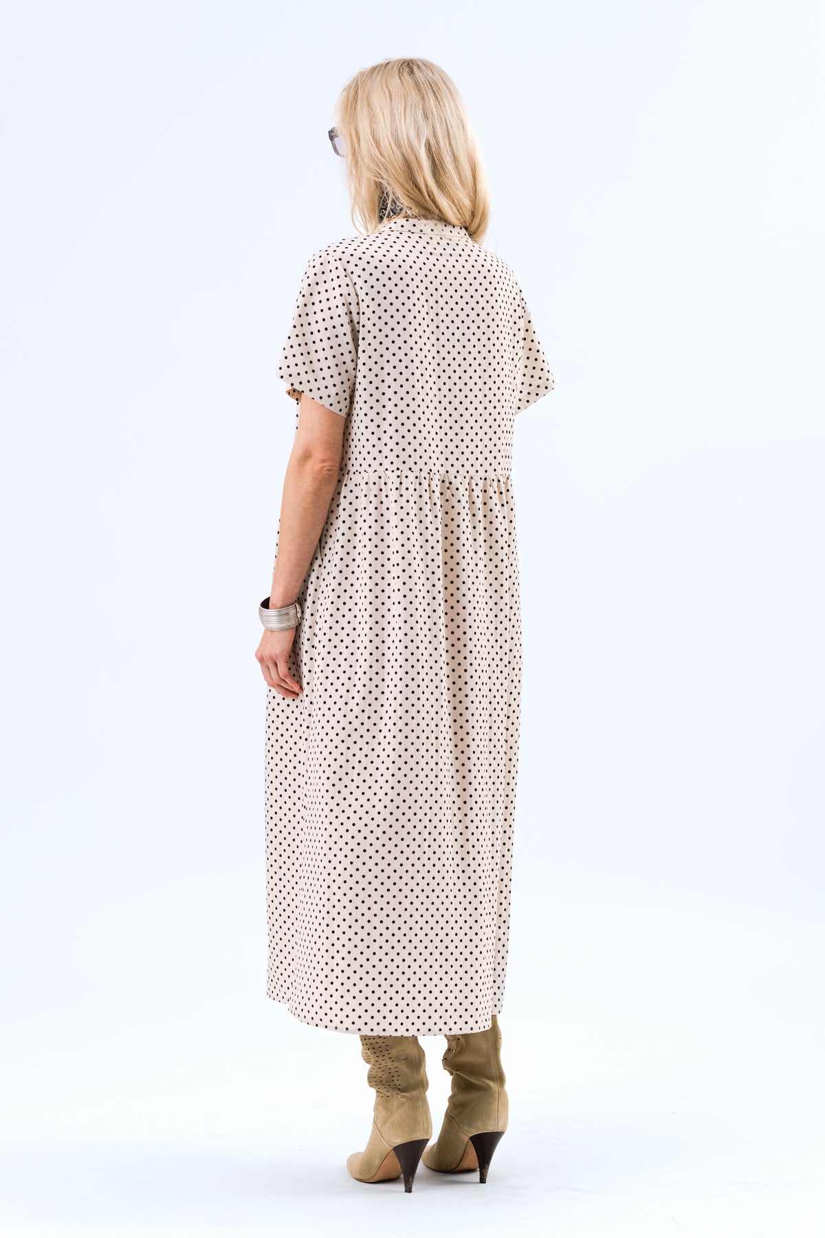 Lollys Laundry AliyaLL Midi Kleid Dress Creme