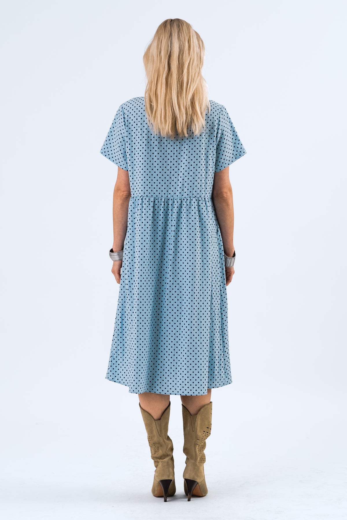 Lollys Laundry AliyaLL Midi Kleid Dress Hellblau