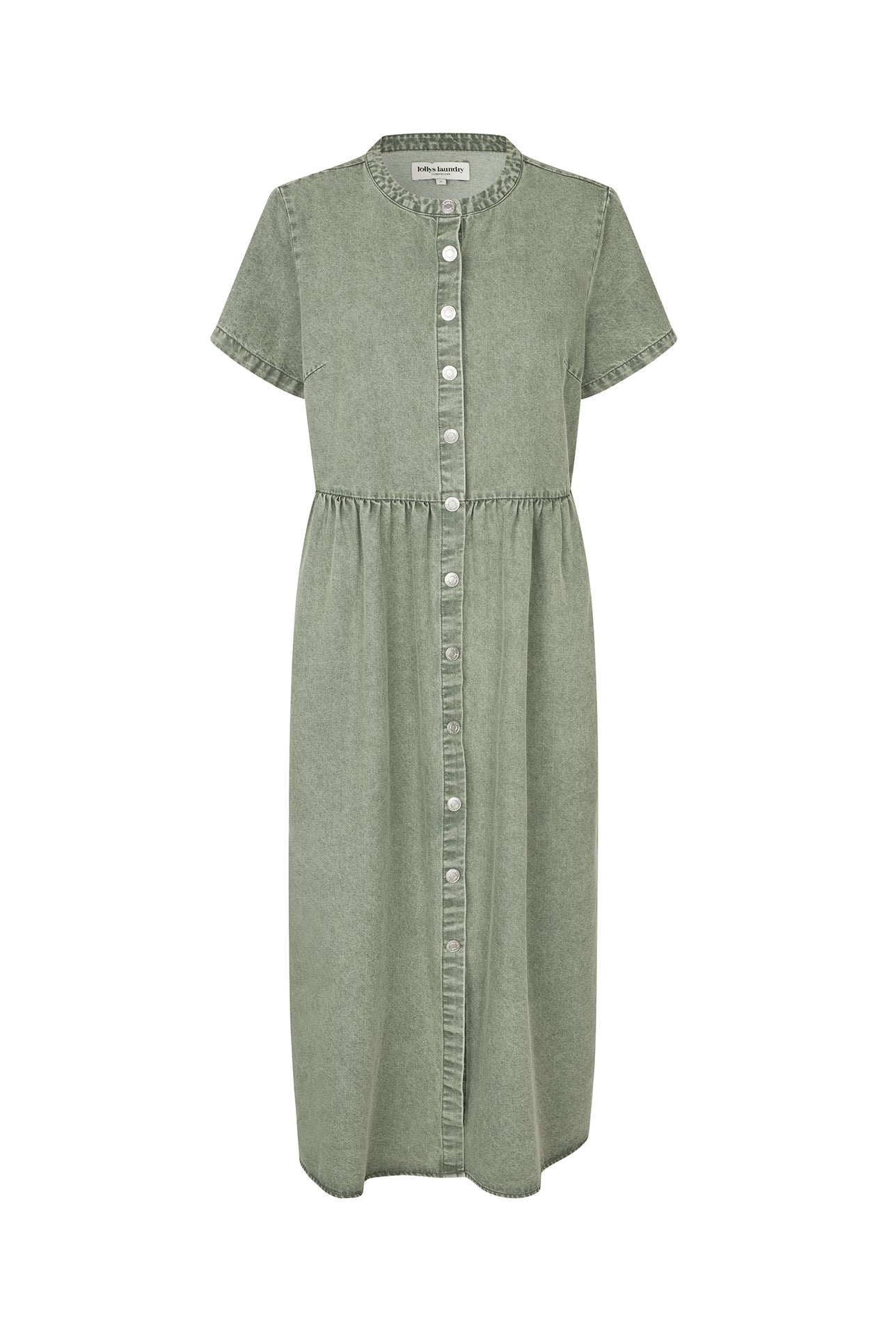 Lollys Laundry AliyaLL Midi Kleid Dress Gedämpftes Grün