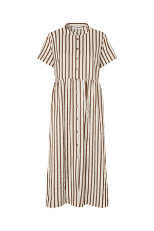 Lollys Laundry AliyaLL Midi Kleid Dress Dunkelbraun