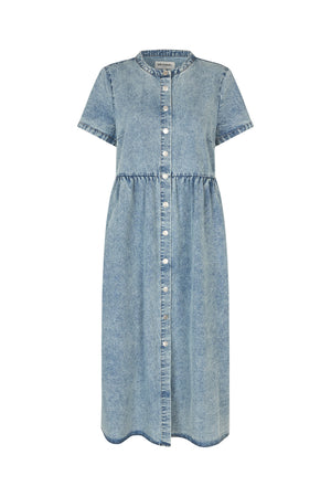 Lollys Laundry AliyaLl Maxi Kleid Dress Blaues Denim