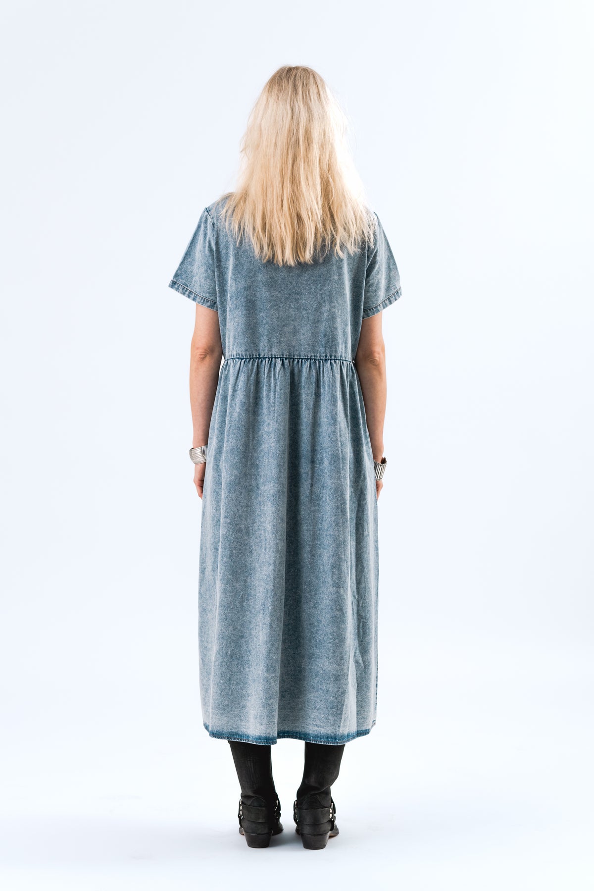 Lollys Laundry AliyaLl Maxi Kleid Dress Blaues Denim