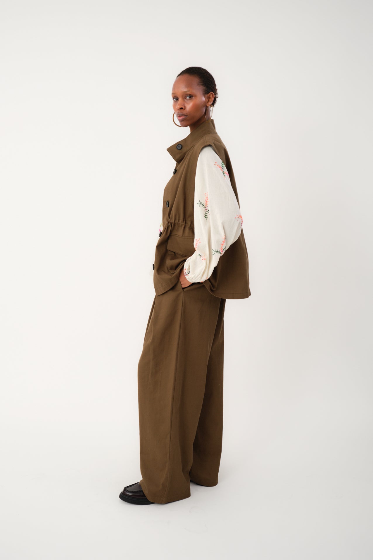 Lollys Laundry AmiLL Weste Vest 49 Dusty Green