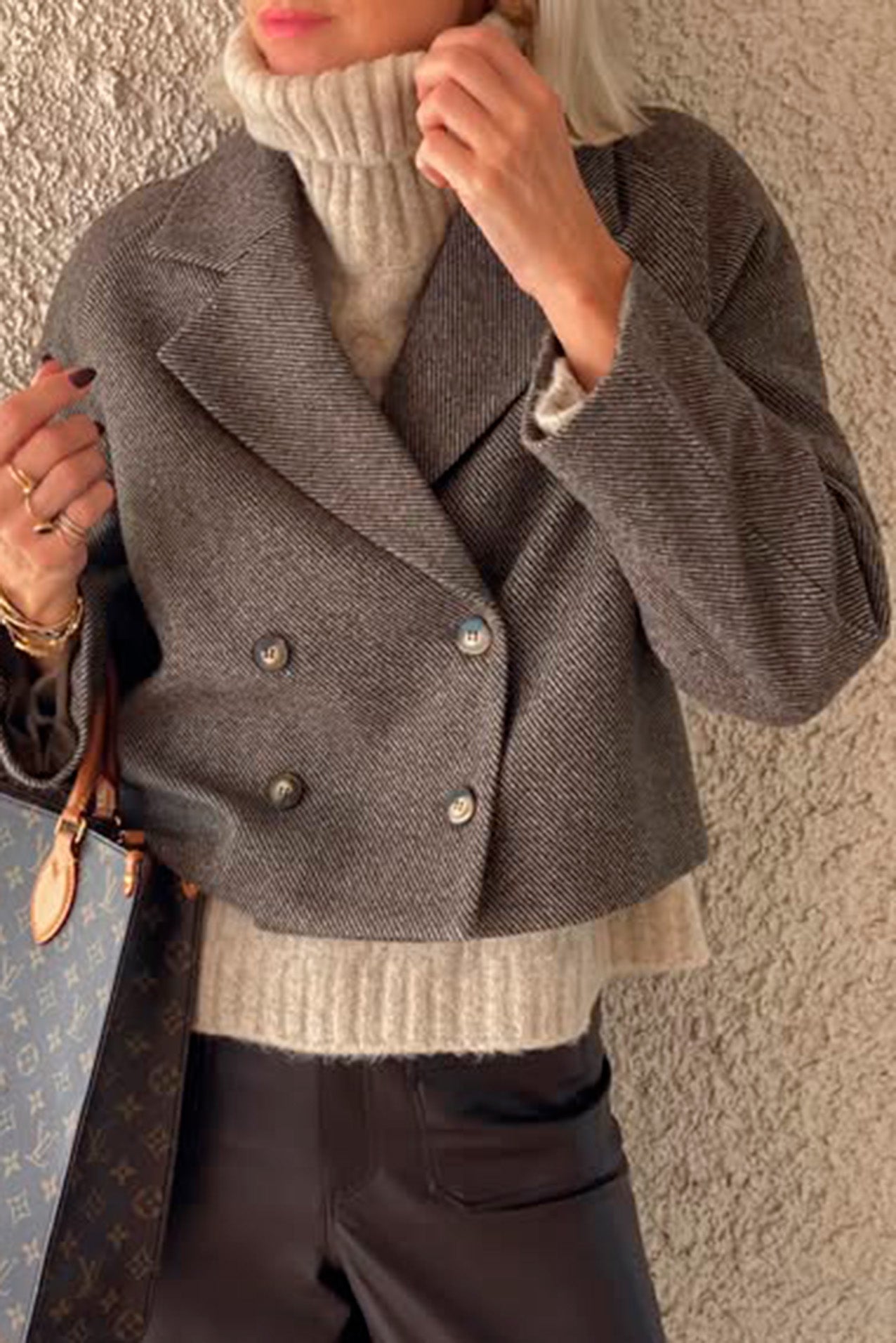 AmiriLL Kurze Jacke - Dark Mokka