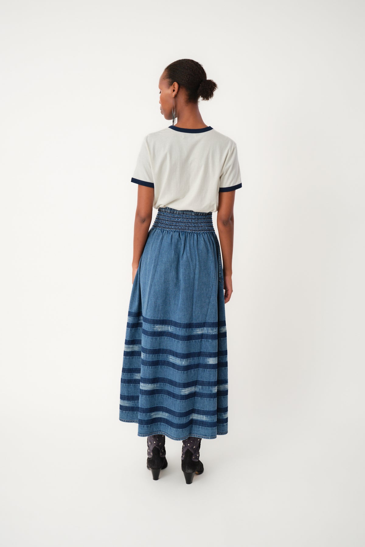 Lollys Laundry AmondLL Maxi Röcke Skirt Blau