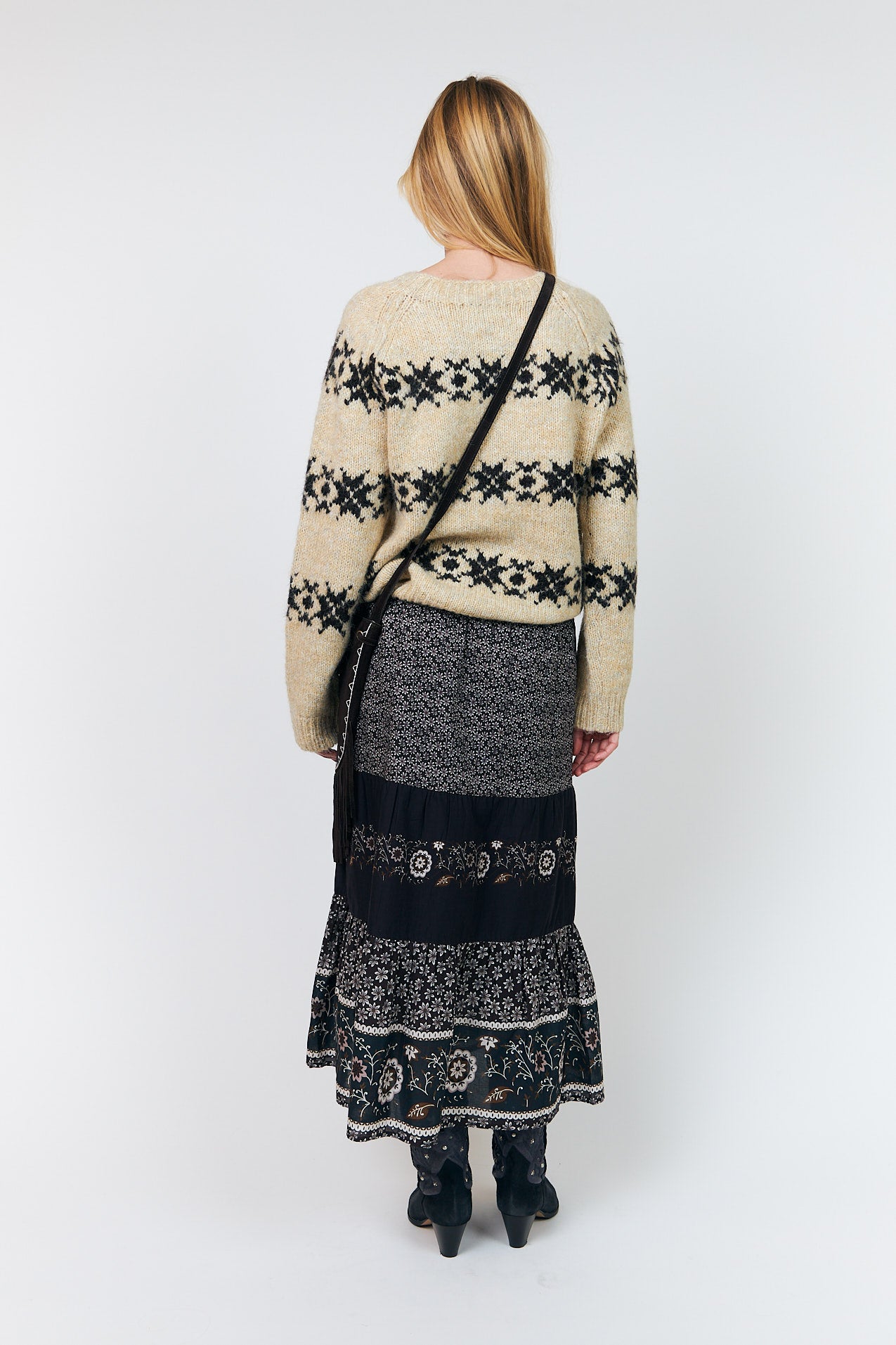 Lollys Laundry AmondLL Midi Rock Skirt Dunkelbraun
