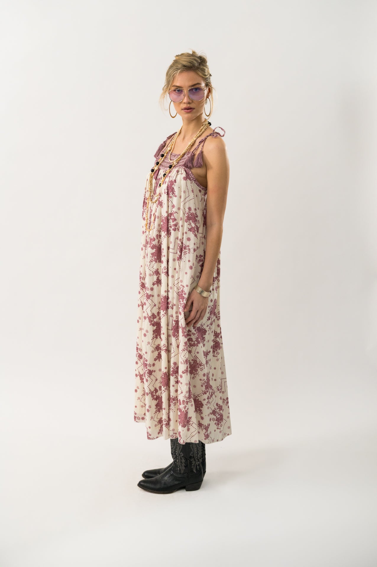 Lollys Laundry AngoLL Maxi Dress SL Dress 74 Flower Print