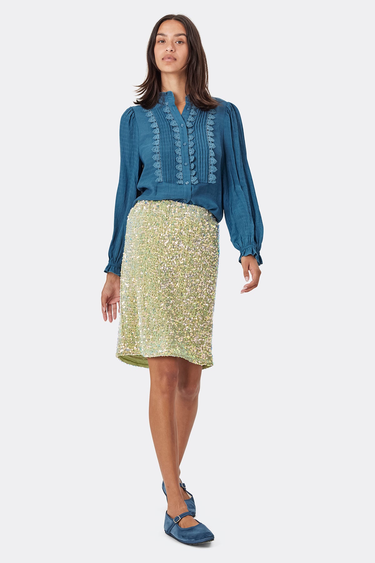 Lollys Laundry AnnaLL Short Skirt Skirt Hellgrün