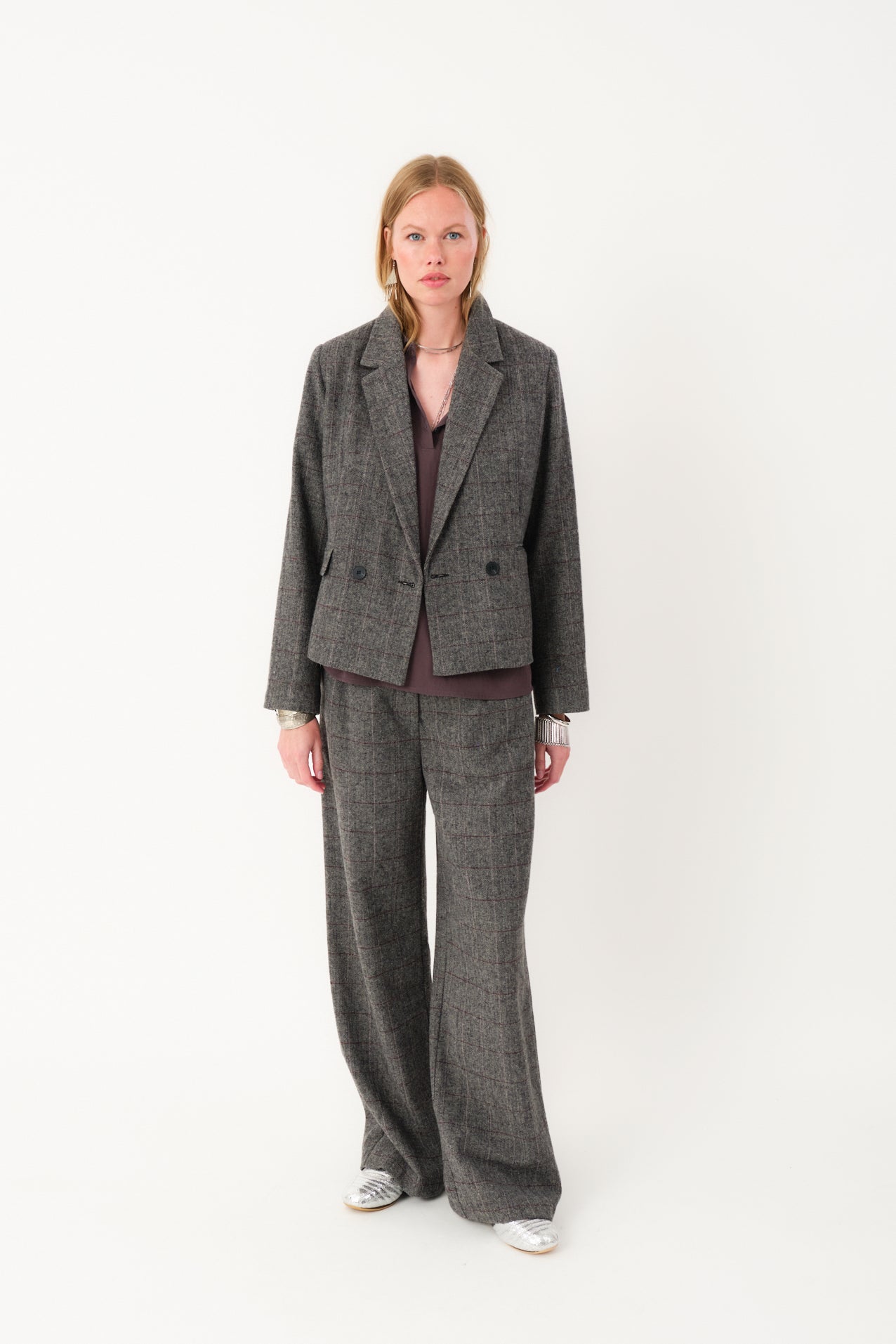 Lollys Laundry AntonellaLL Kurze Blazer Blazer 10 Grey