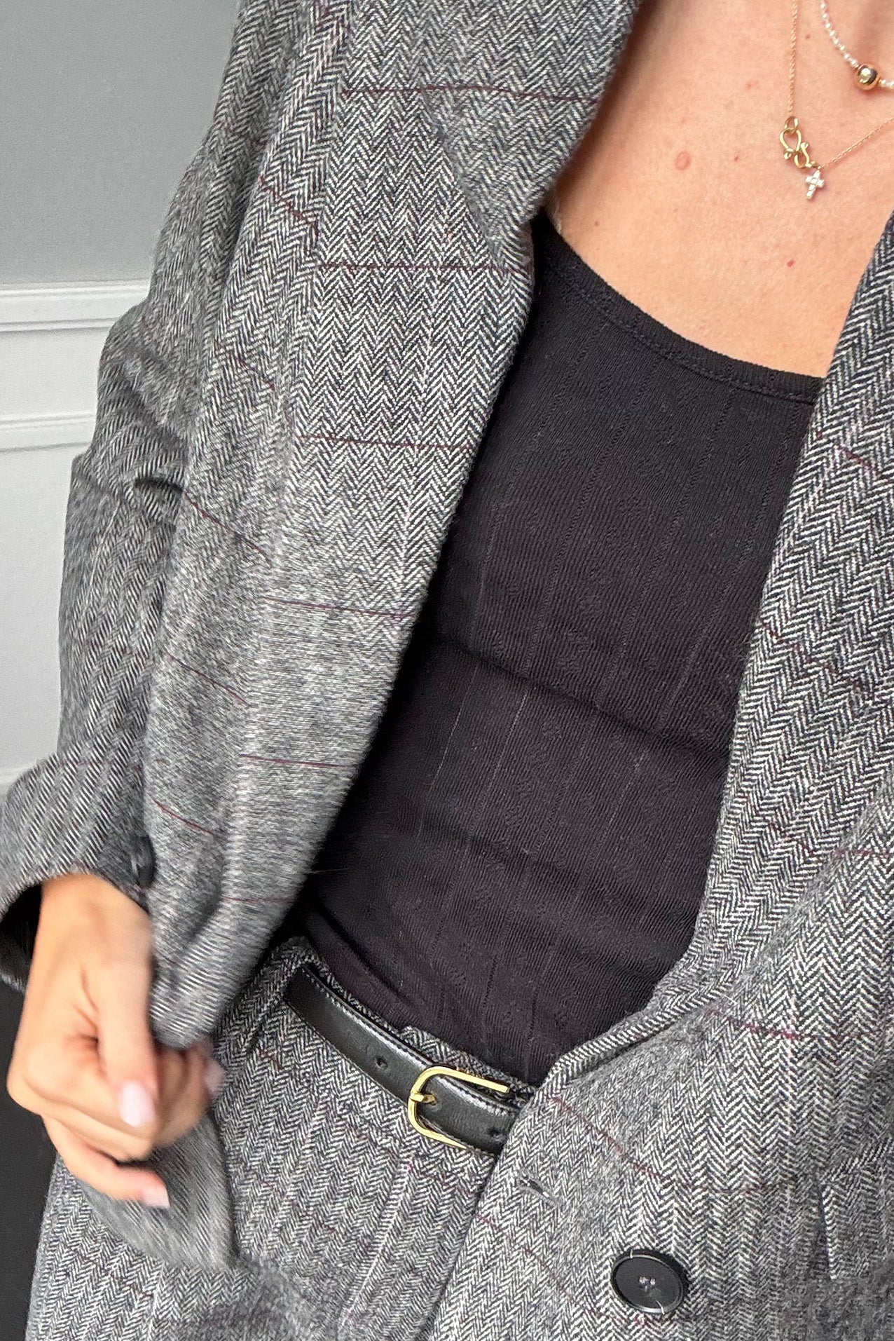 AntonellaLL Kurze Blazer - Grey