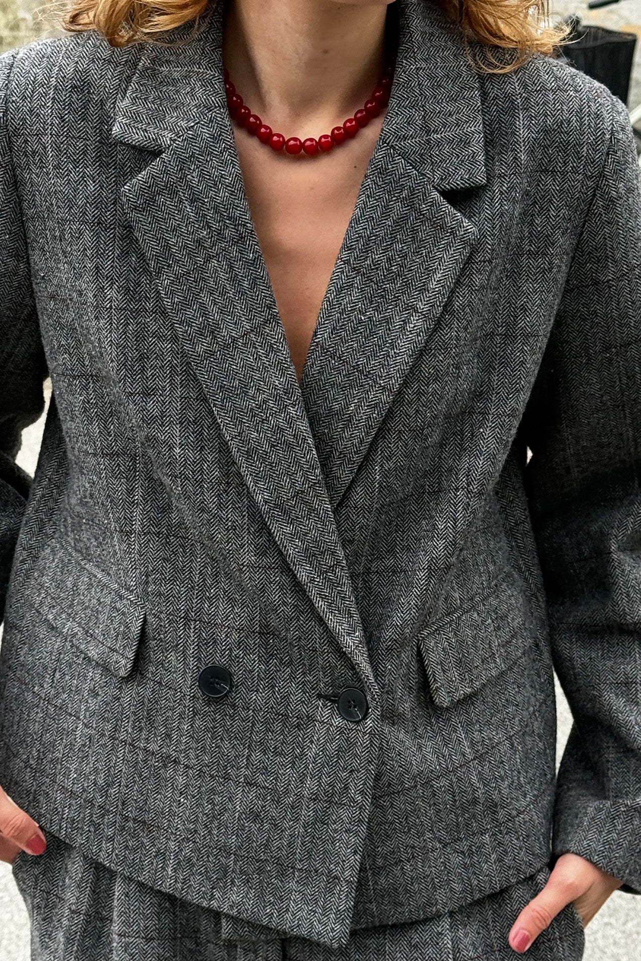 AntonellaLL Kurze Blazer - Grey