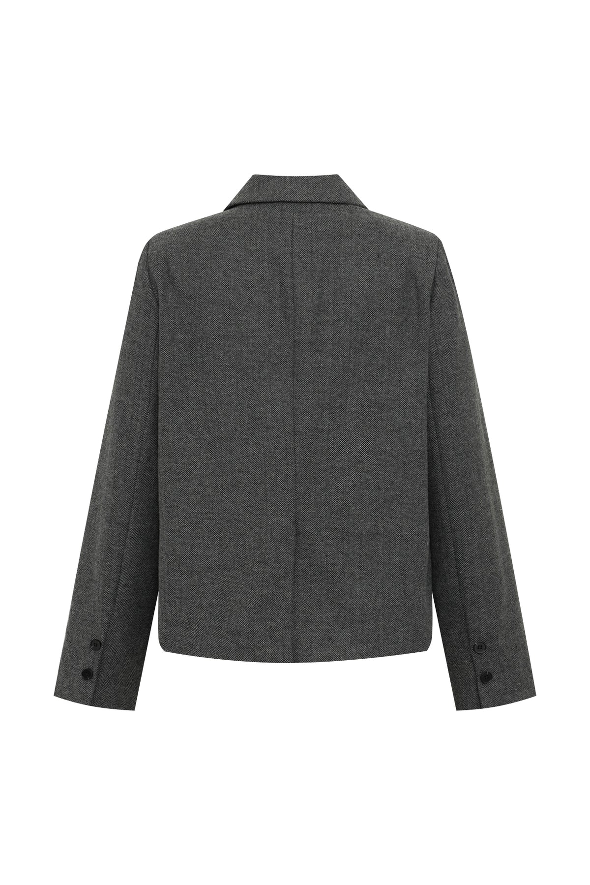 Lollys Laundry AntonellaLL kurzer Blazer Blazer Dunkelgrau Melange