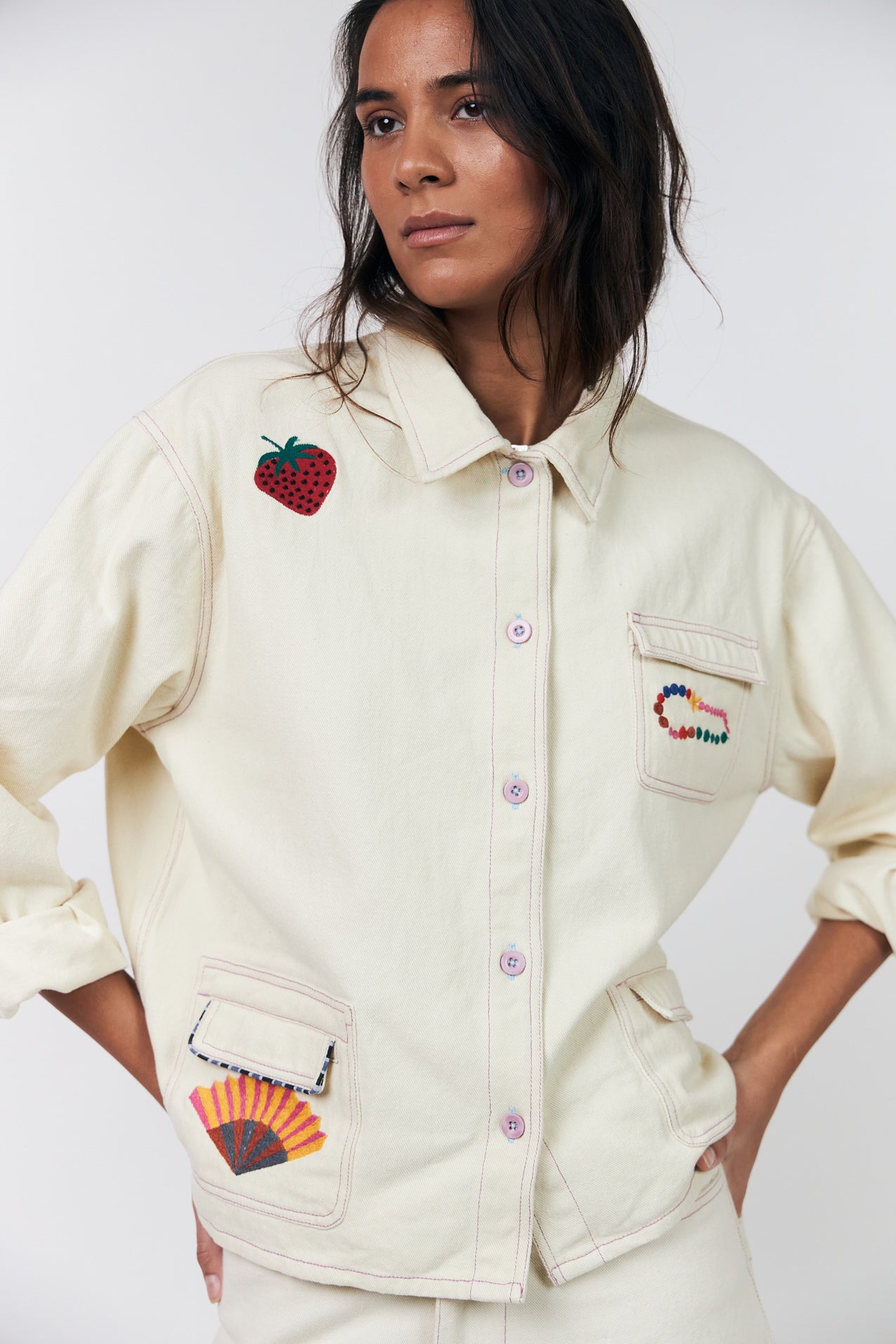 AprilLL Jacke - Creme