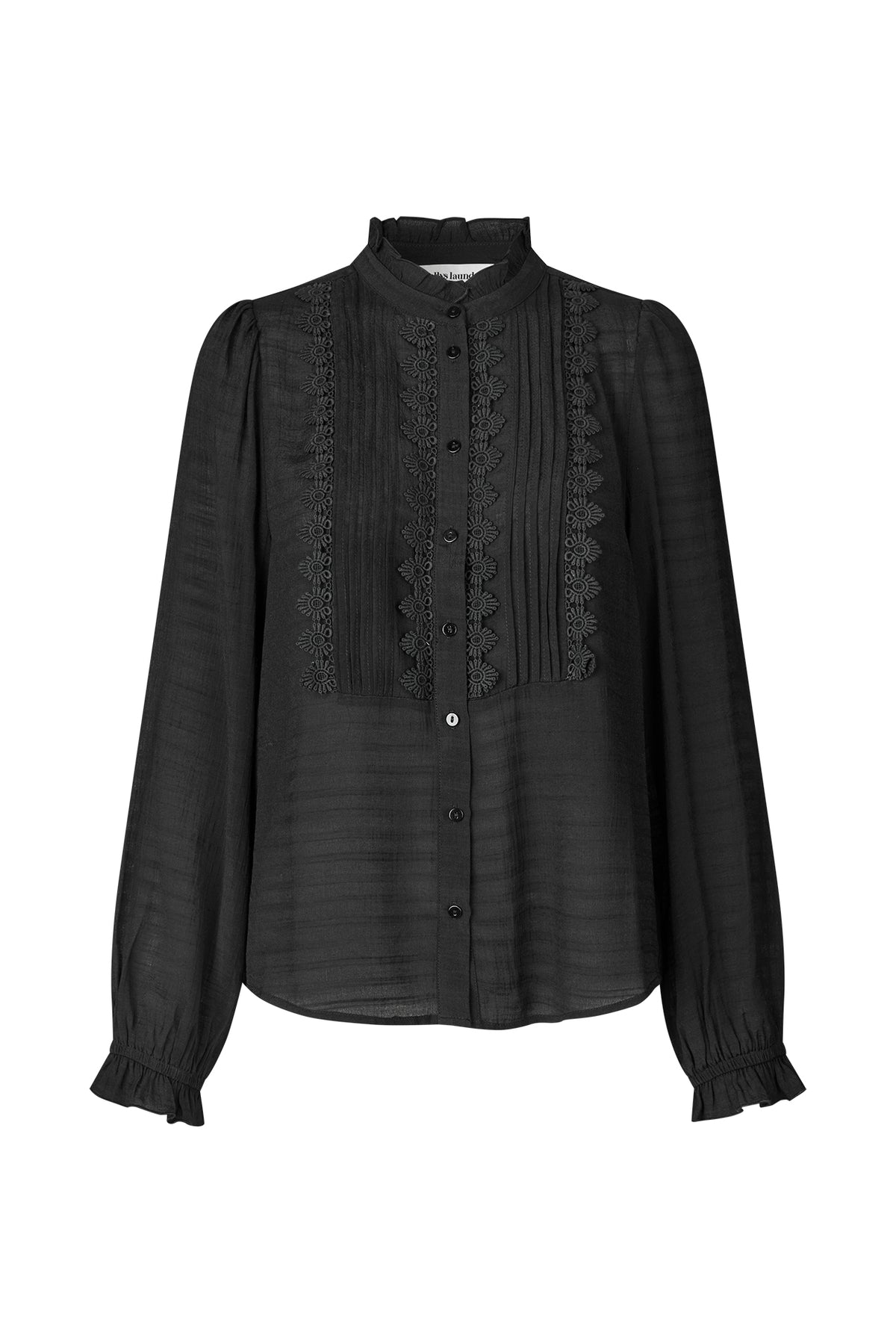 Lollys Laundry ArielLL Hemdbluse Shirt Schwarz