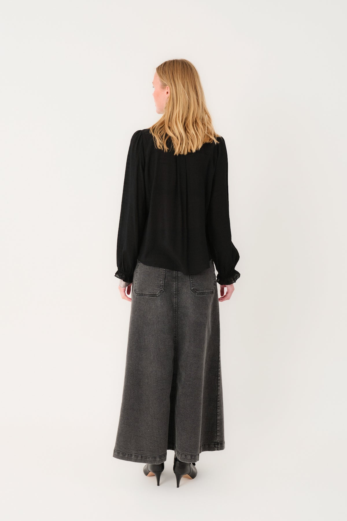 Lollys Laundry ArielLL Hemdbluse Shirt Schwarz