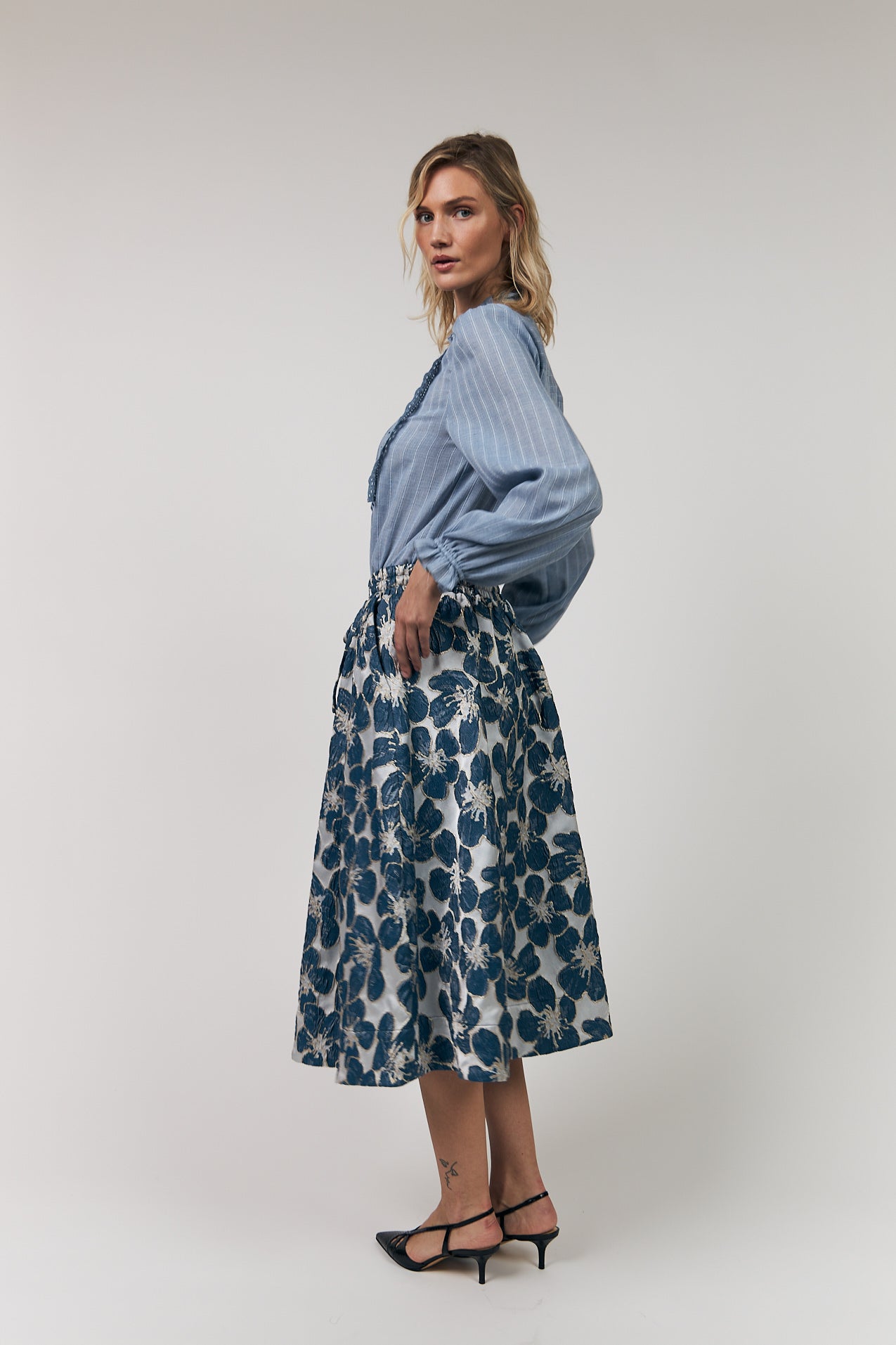 ArielLL Hemdbluse - Light Blue