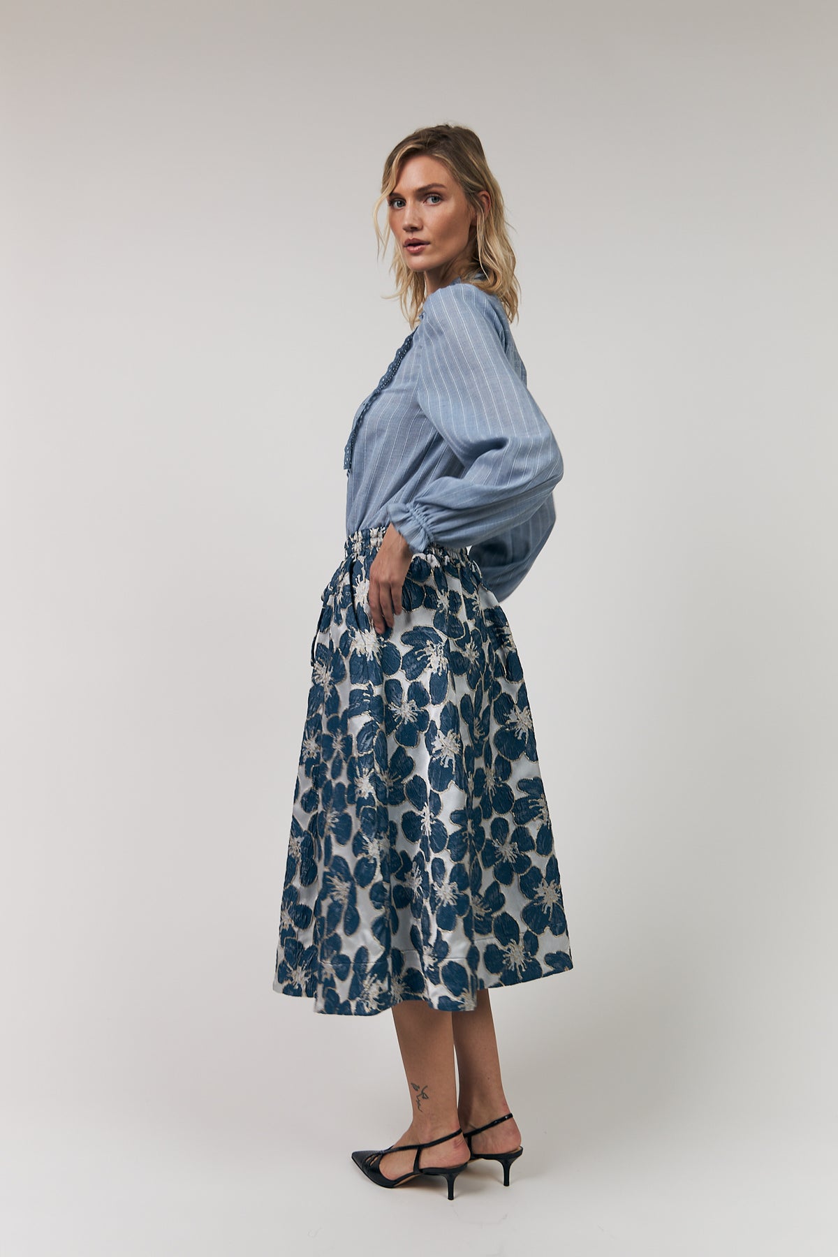 Lollys Laundry ArielLL Hemdbluse Shirt Hellblau